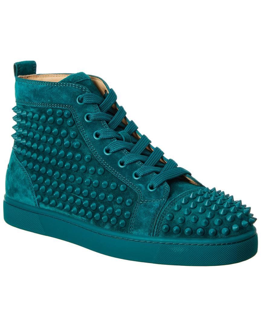 Christian Louboutin Louis Flat VV Spikes Green Mat | Grailed
