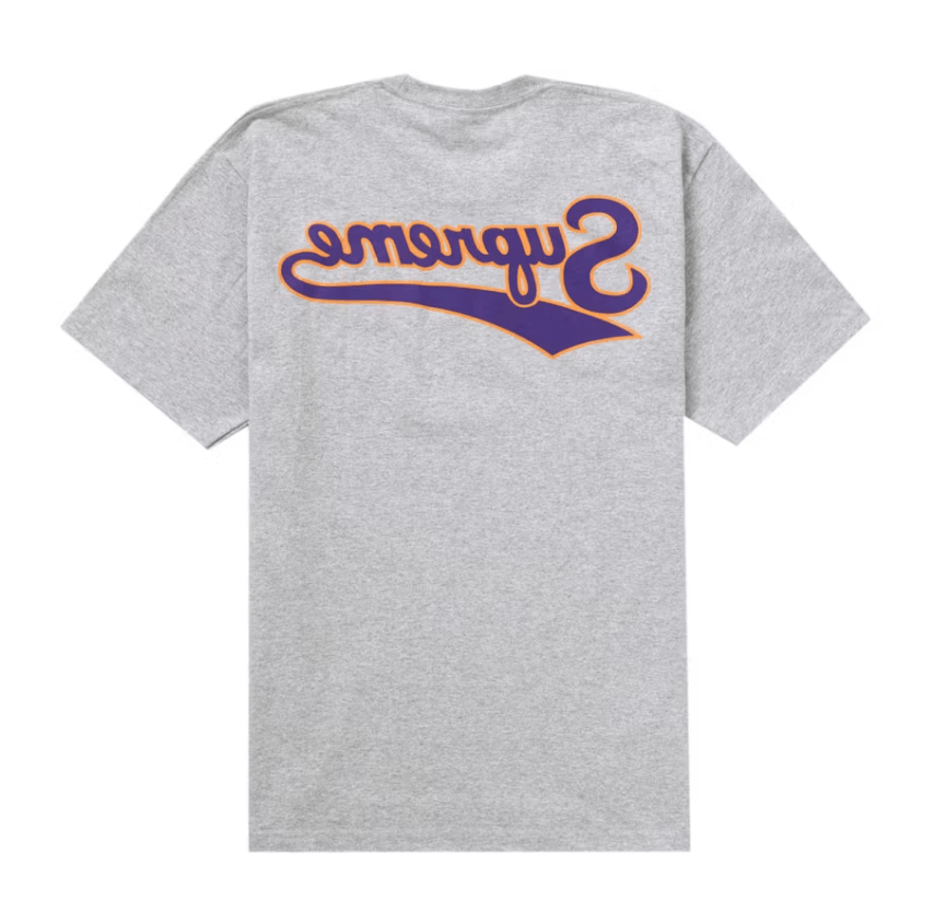 Supreme Supreme Backwards Tee Heather Grey Size M Size US M / EU 48-50 / 2 - 1 Thumbnail