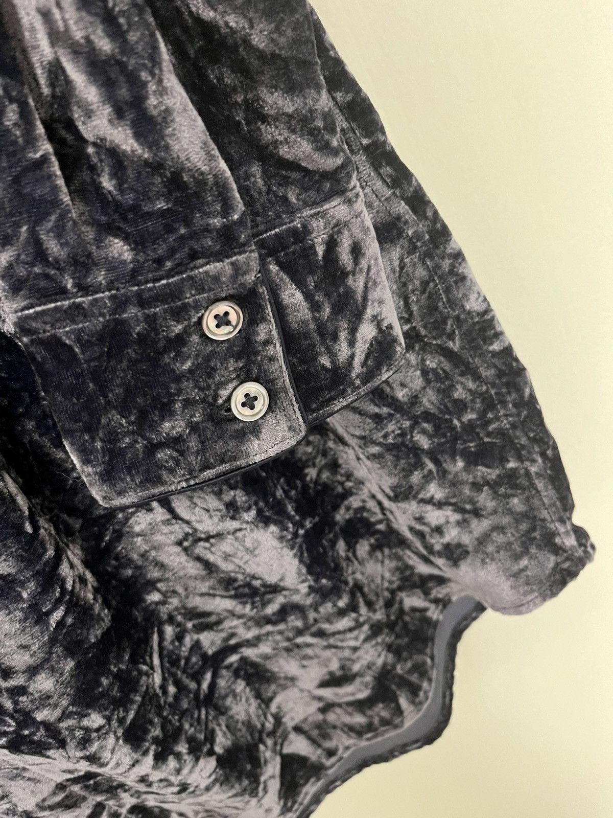 John Varvatos Crinkled Velvet slim Shirt large Size US L / EU 52-54 / 3 - 11 Thumbnail