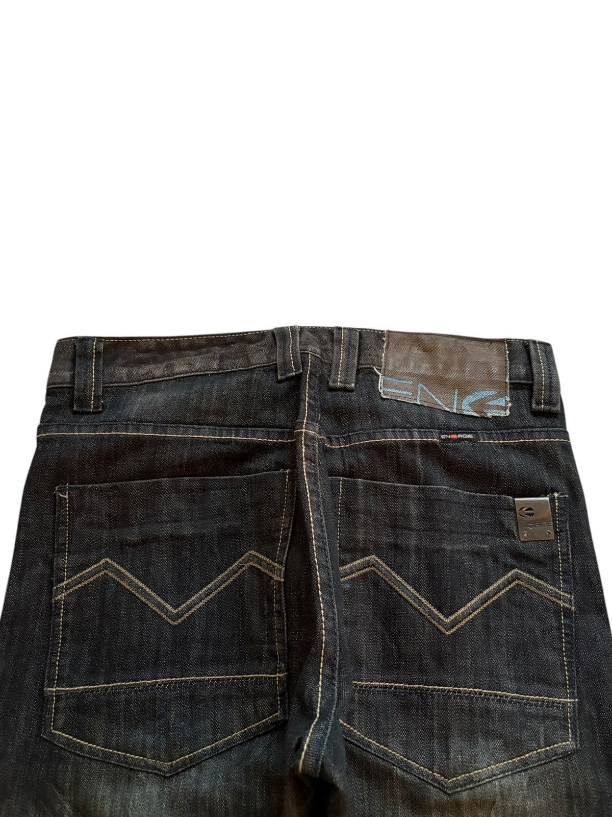 Energie × Japanese Brand Vintage Energie Faded Distressed Ripped Loose Jeans Size US 32 / EU 48 - 8 Thumbnail