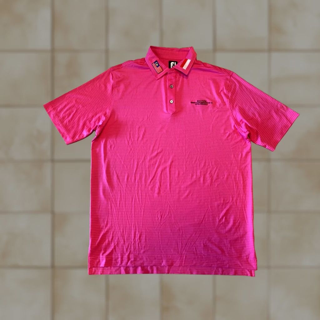 Footjoy FootJoy Shirt Mens XL Seafoam Green Malaysia Indonesia Sabah PDRM Polo Golf Club Flag Size US XL / EU 56 / 4 - 1 Thumbnail