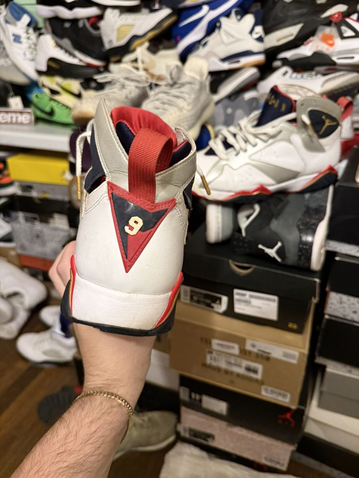 Jordan Brand Jordan retro 7 olympic cooked sz 12 Size US 12 / EU 45 - 4 Thumbnail