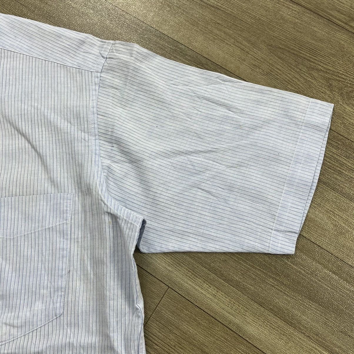Issey Miyake Vintage Issey Miyake Sky Blue Striped Button Up Shirt Size US M / EU 48-50 / 2 - 12 Thumbnail