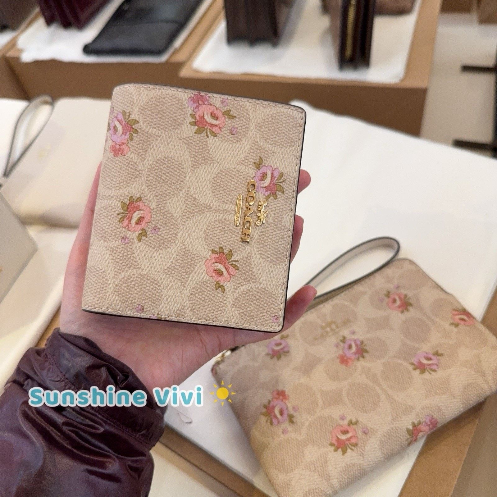 Coach NWT Bundle Coach CAR14 Snap Wallet & CAR20 Wristlet box Size ONE SIZE - 12 Thumbnail