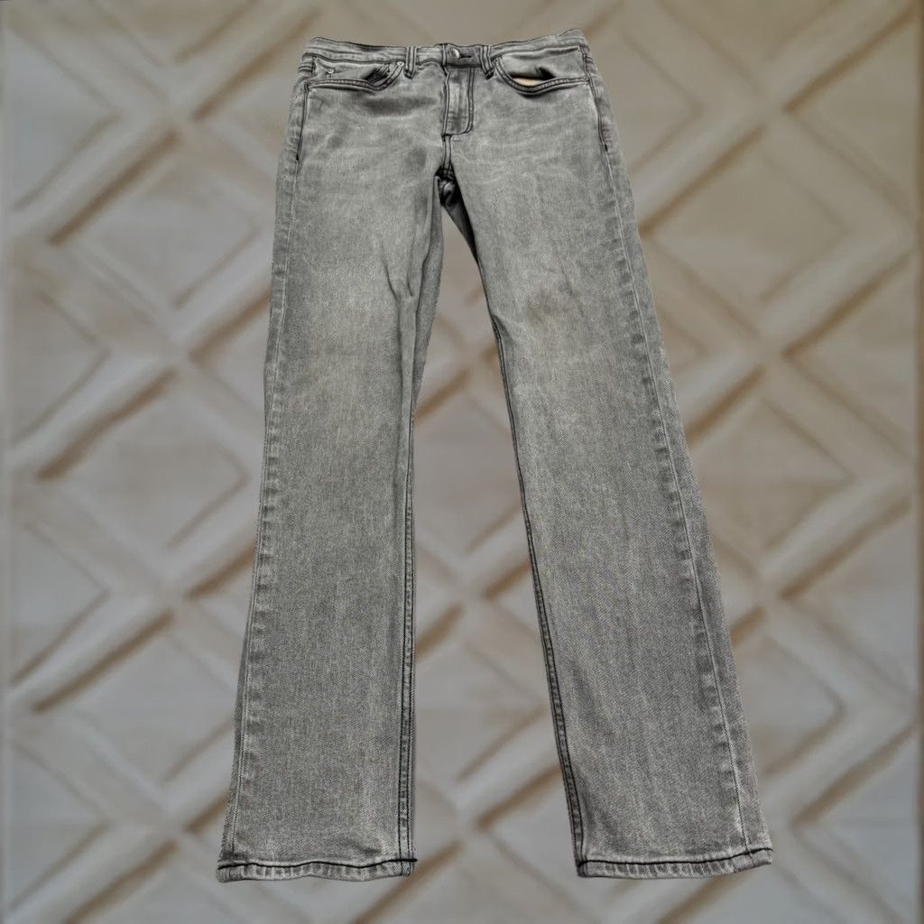 Rag & Bone rag & bone Fit 2 Slim Straight Jeans Mens 30x31 Charcoal Grey 5-Pocket Denim Stretch Pattern: Solid, Logo, USA, Designer, Classic Mens Size US 30 / EU 46 - 1 Thumbnail