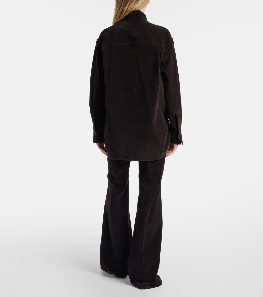 Salvatore Ferragamo o1s1rm0526 Cape-design Blouse in Brown Size S / US 4 / IT 40 - 3 Thumbnail