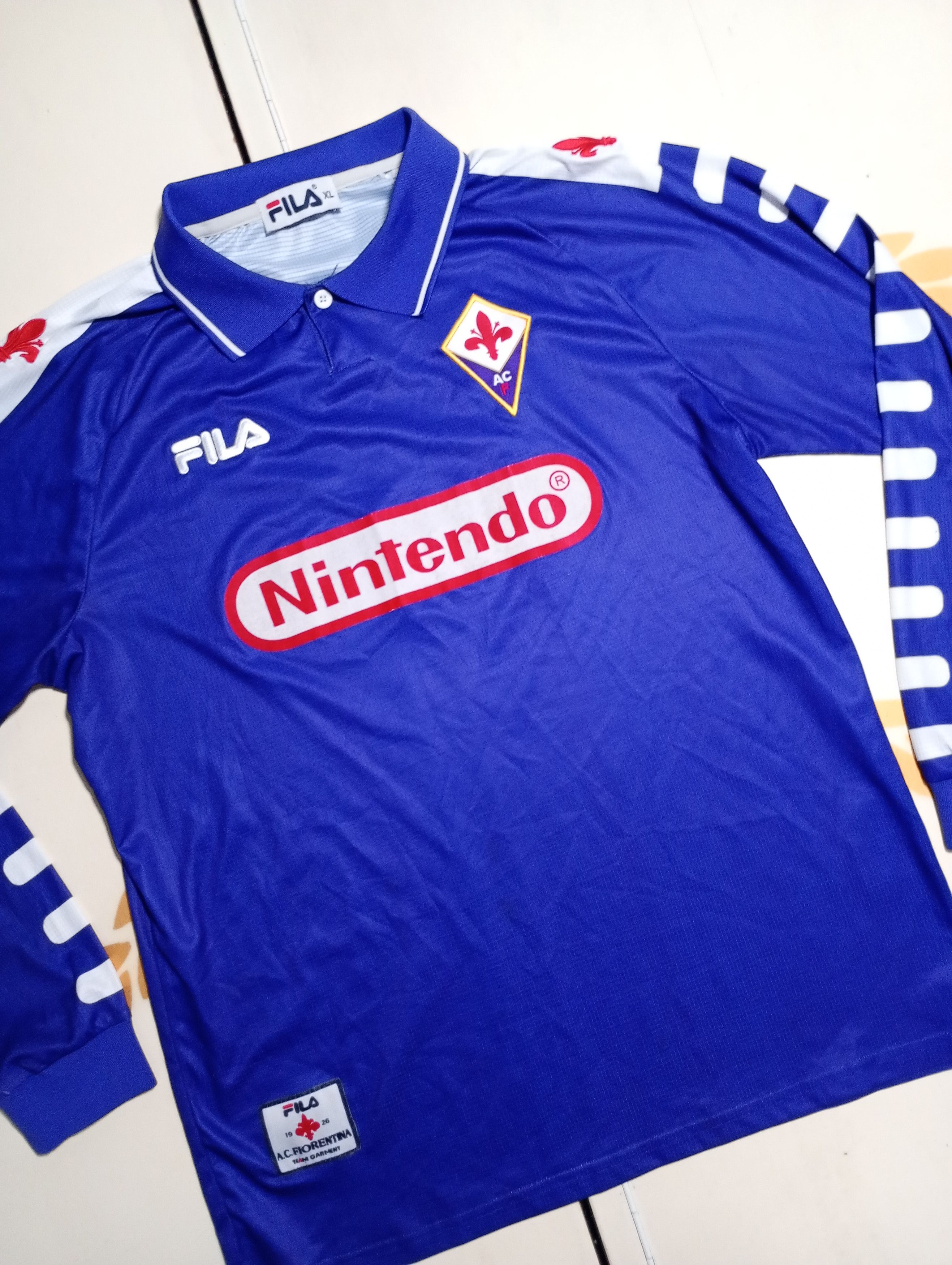 Fila Fila Fiorentina AC Home Jersey 1998-1999 Size US XL / EU 56 / 4 - 4 Thumbnail