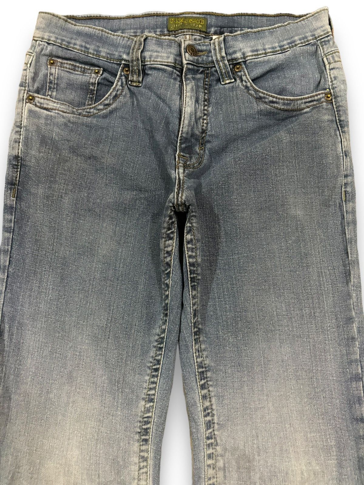 Hysteric Glamour Vintage Japanese Brand Faded Stretch Flare Leg Ripped Jeans Size US 32 / EU 48 - 3 Thumbnail