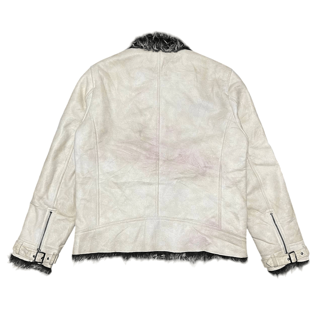 semanticdesign Crazy Fur Semantic Design Biker Jacket lgb ifsixwasnine Size US L / EU 52-54 / 3 - 11 Thumbnail