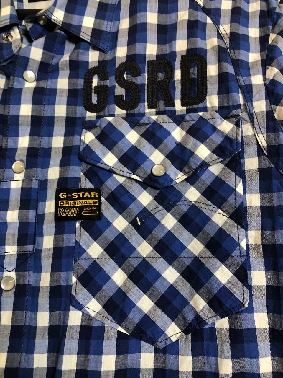 G-Star Vintage G-Star Checkered Button Up Shirt Size US L / EU 52-54 / 3 - 4 Thumbnail