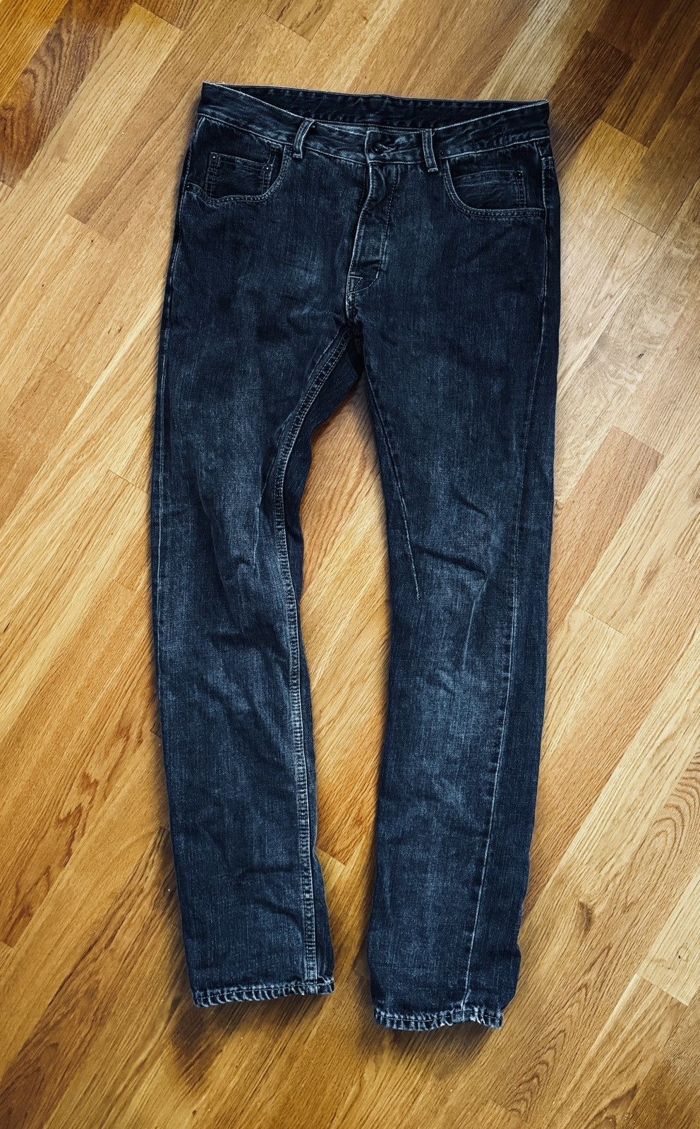 image of Rick Owens Detroit Hustler Denim 32 in Grey, Men's