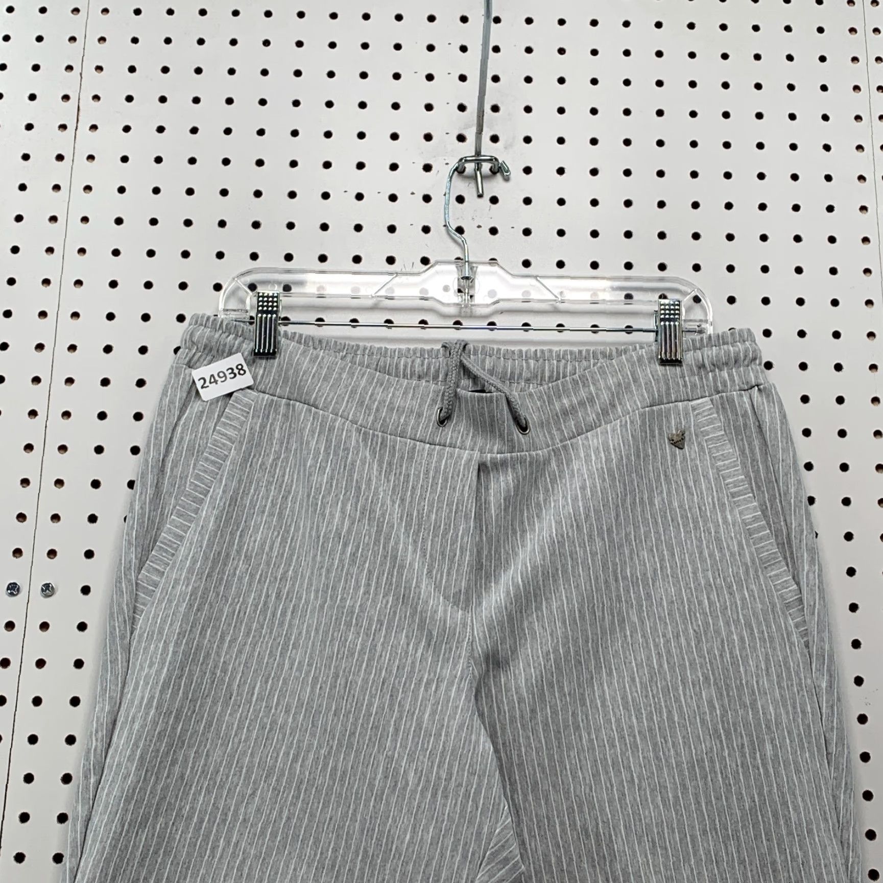 Vintage VINTAGE Kenny S. Gray Joggers Pants Adult Large 34x28.5 Fleece Pinstriped Gray White Athletic Approve Size US 33 - 6 Thumbnail