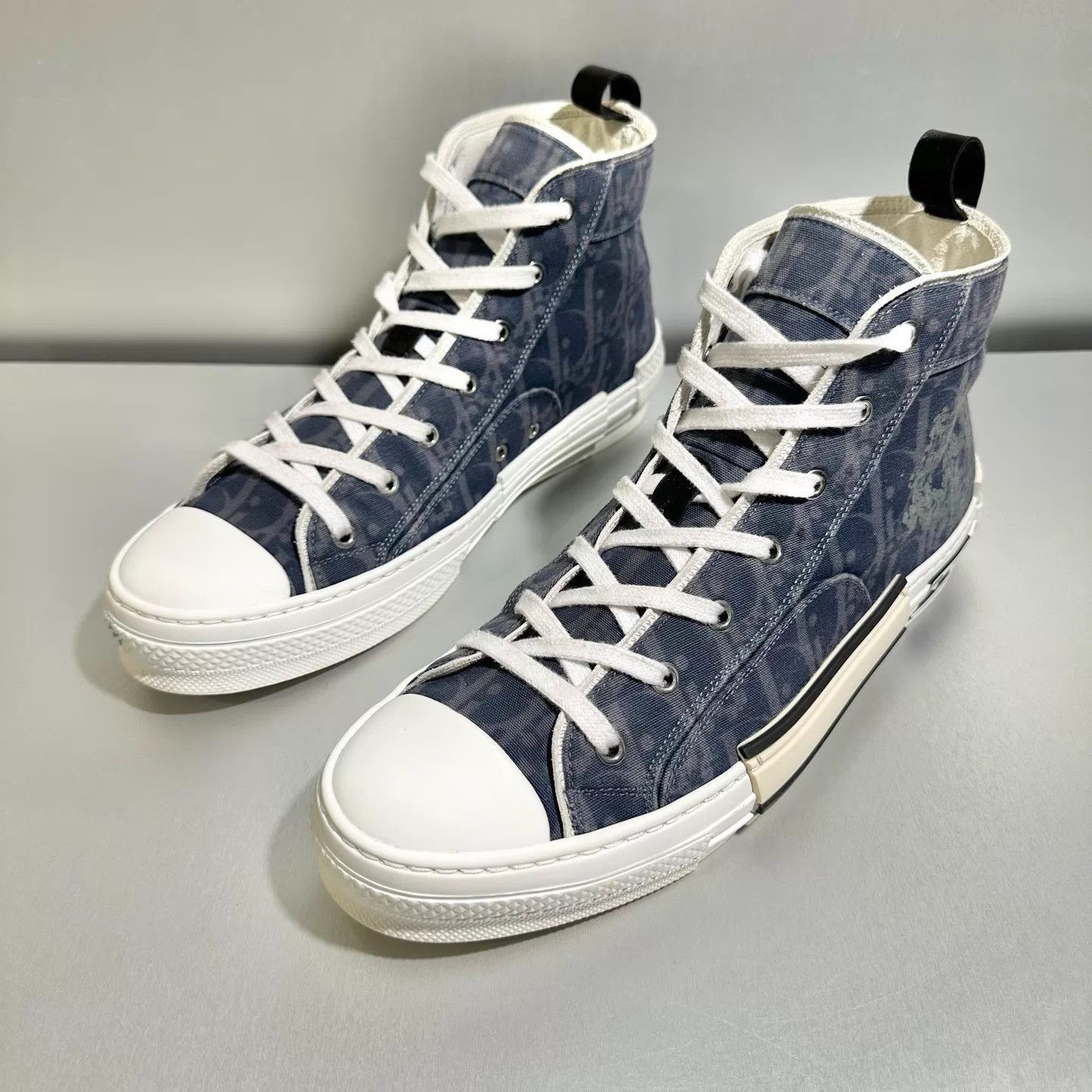 Dior Blue High-Top Sneakers Size 11 Size US 11 / EU 44 - 1 Thumbnail