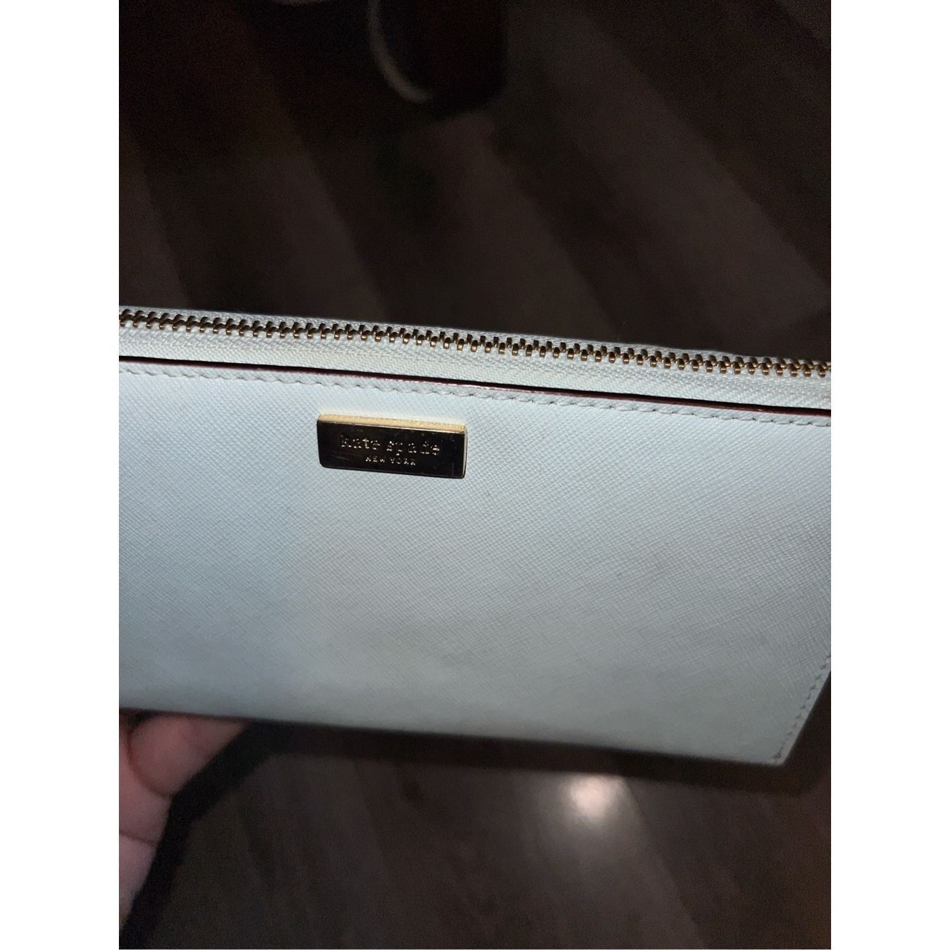 Kate Spade Kate Spade Light Blue Zip Around Wallet Preowned Size ONE SIZE - 4 Thumbnail
