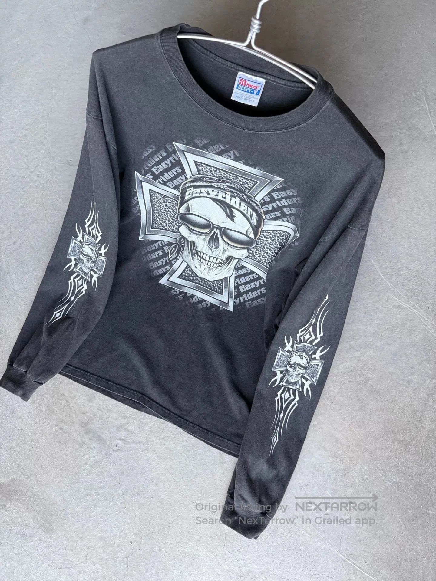 Vintage Vintage 00s Easyriders Choppers Long Sleeve Tee. Size US L / EU 52-54 / 3 - 9 Thumbnail