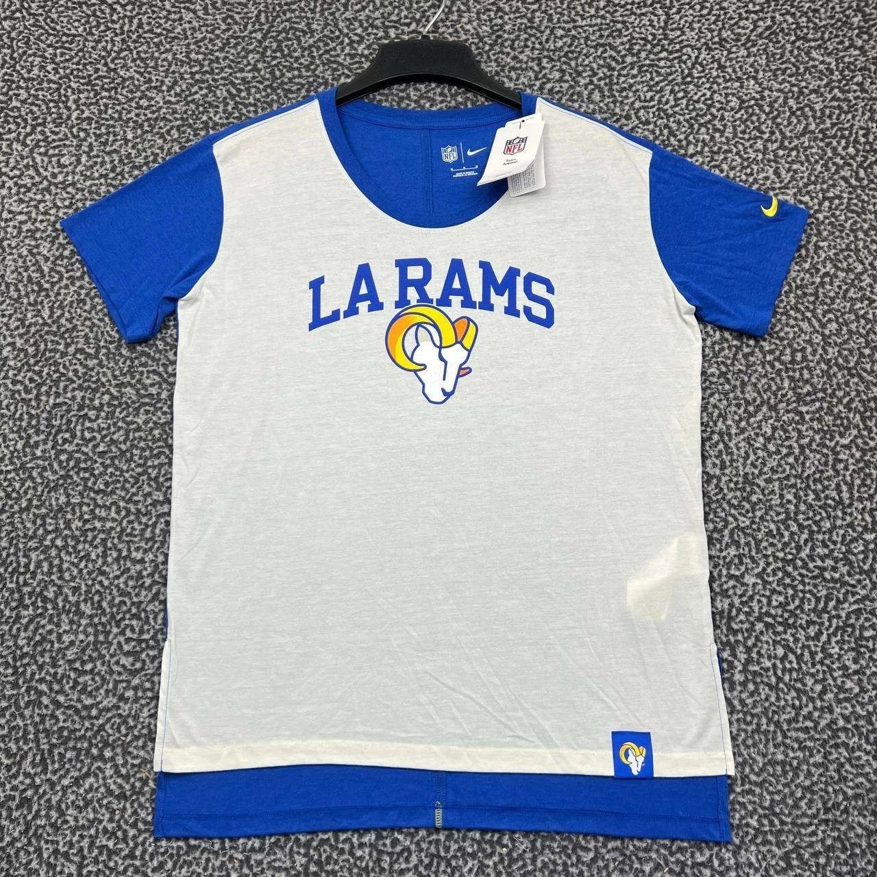 Nike Nike Shirt Men White Los Angeles LA Rams Crew Neck New M Size US M / EU 48-50 / 2 - 1 Thumbnail