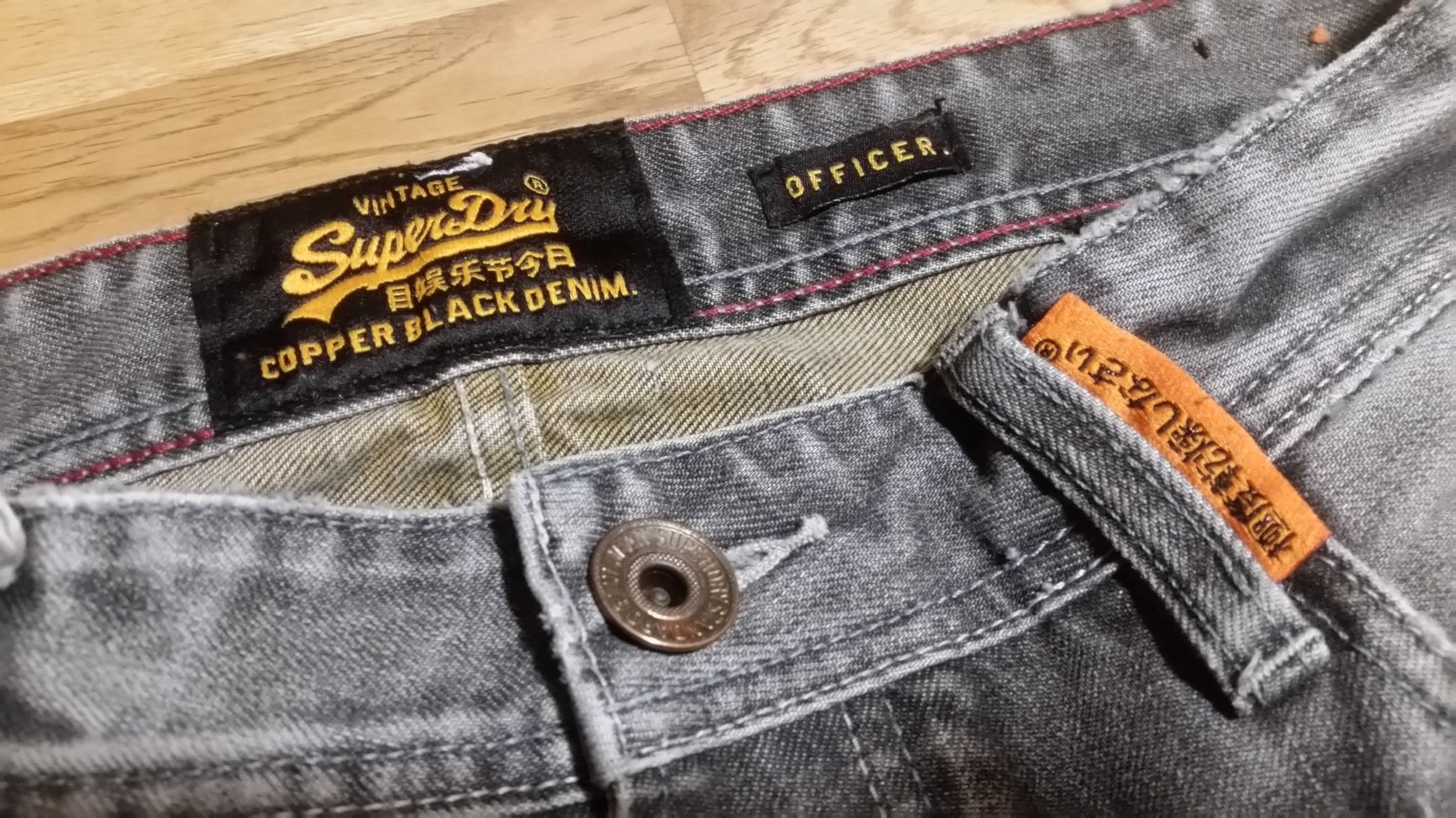 Gray SUPERDRY JAPAN Vintage W32 L34 straight slim W31 L36