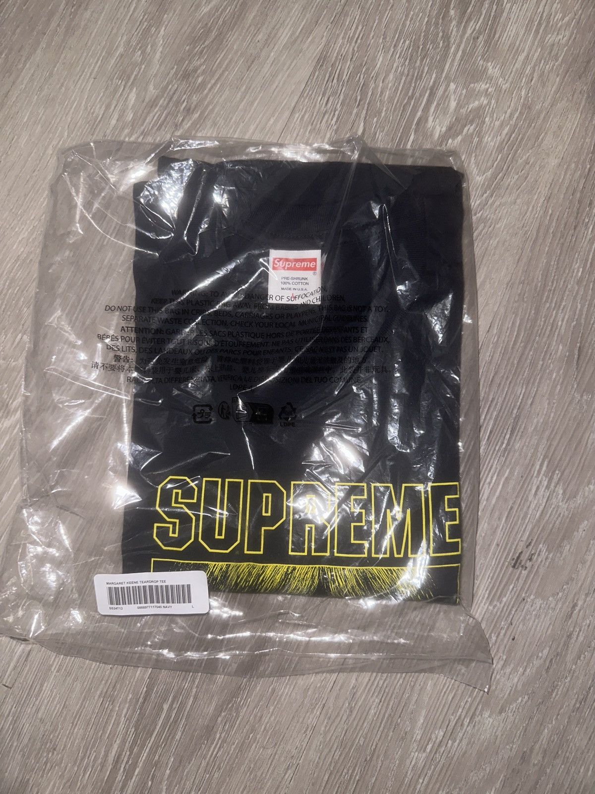 Supreme Supreme Margaret tee (navy) Size US L / EU 52-54 / 3 - 2 Thumbnail