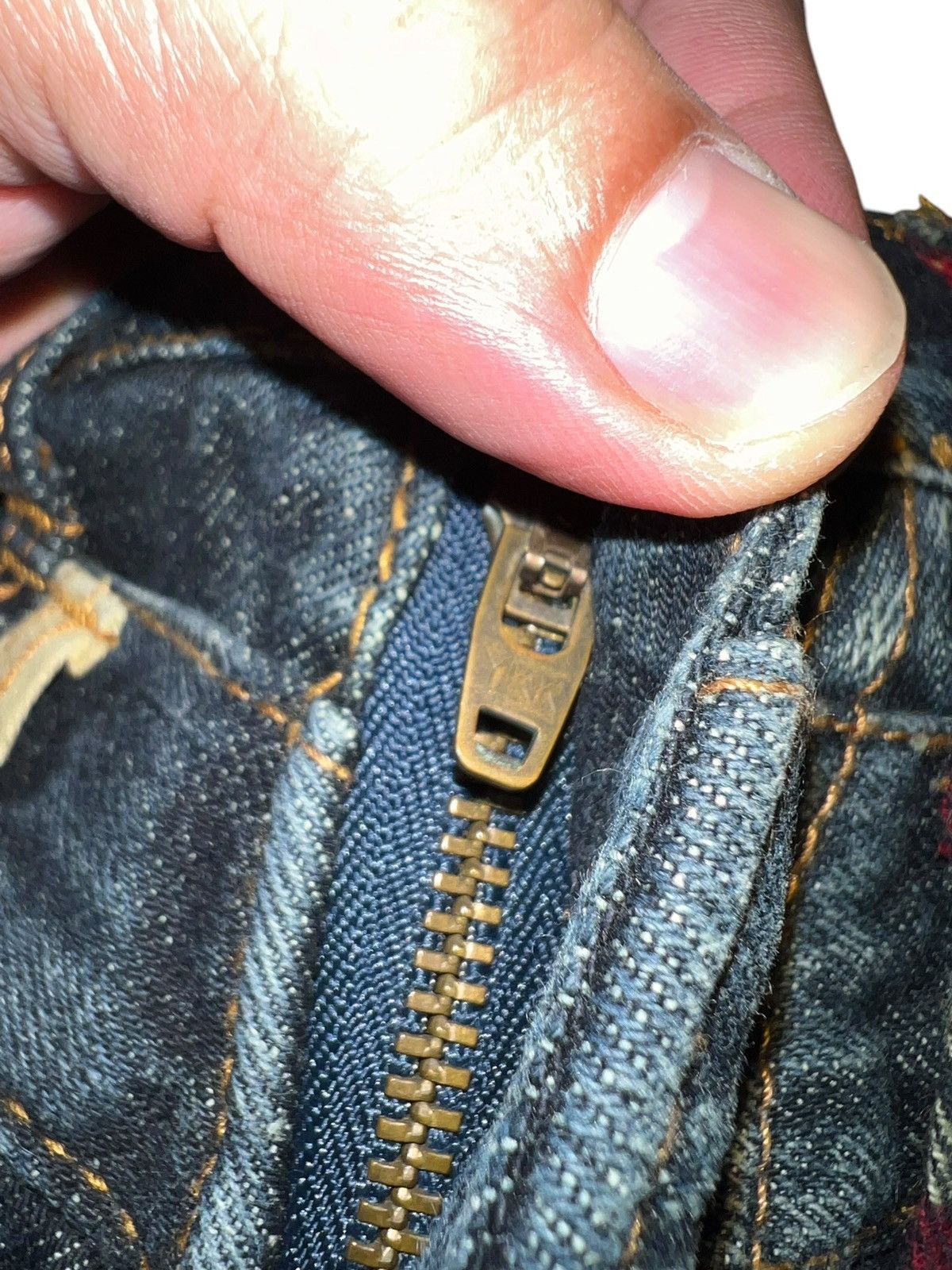 Japanese Brand 💥Double Waist💥Nylaus Clothing Clawmark Jean Very Rare Size US 29 - 11 Thumbnail