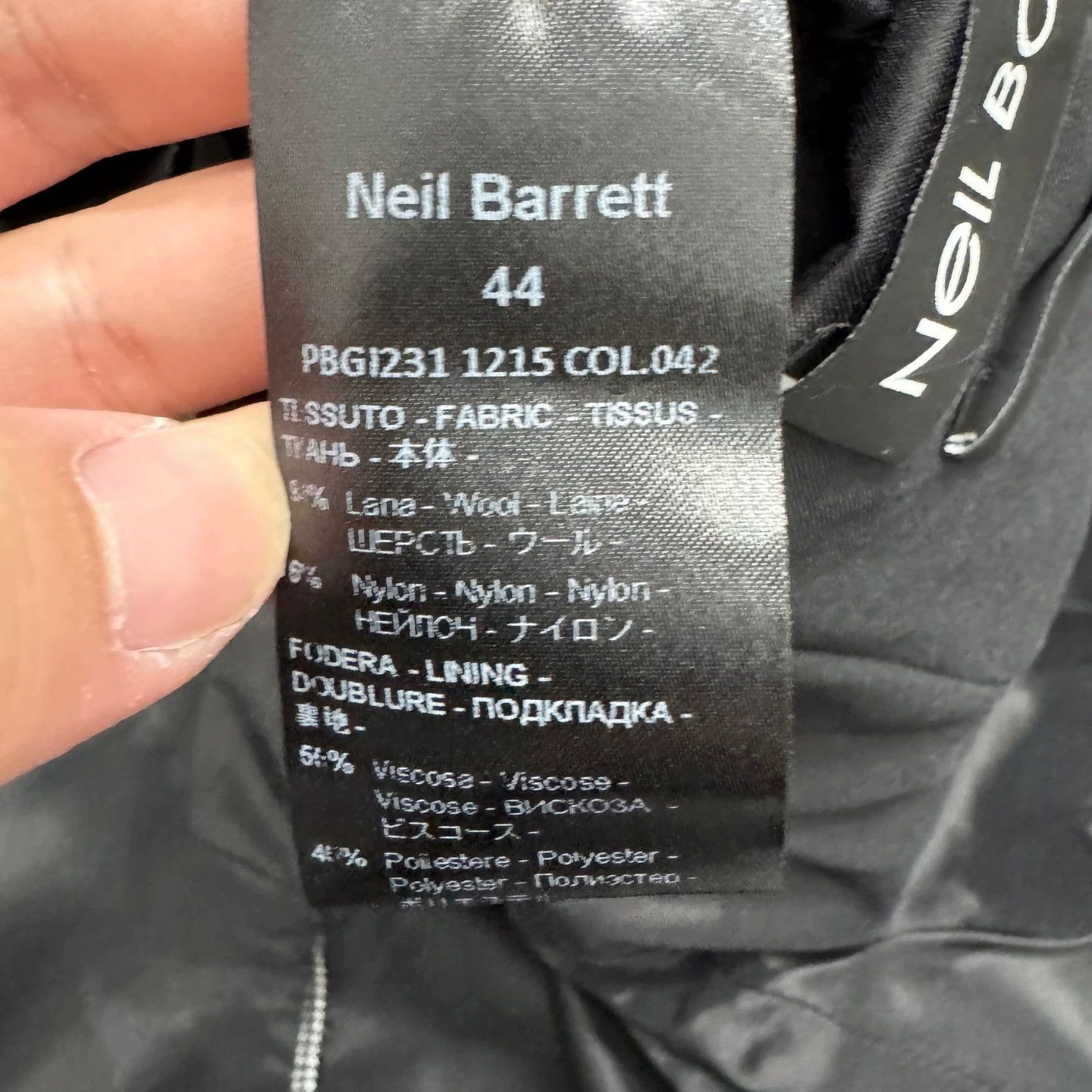 Neil Barrett Neil Barrett Houndstooth Wool Blazer 44 99 New Size 44R - 3 Thumbnail