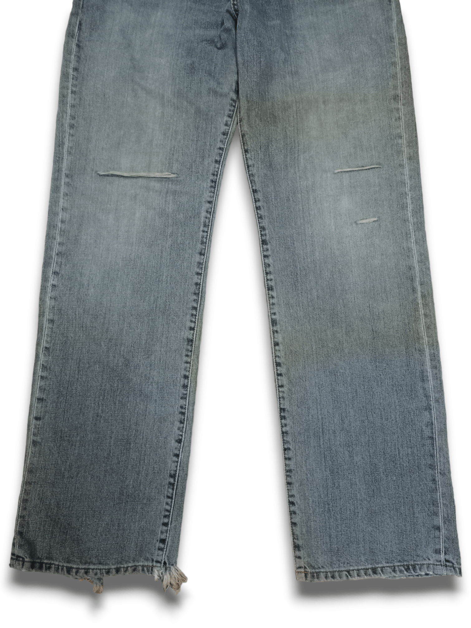Wrangler Vintage Wrangler Blue Wash Distressed Baggy Jeans 32x32 Size US 32 / EU 48 - 7 Thumbnail