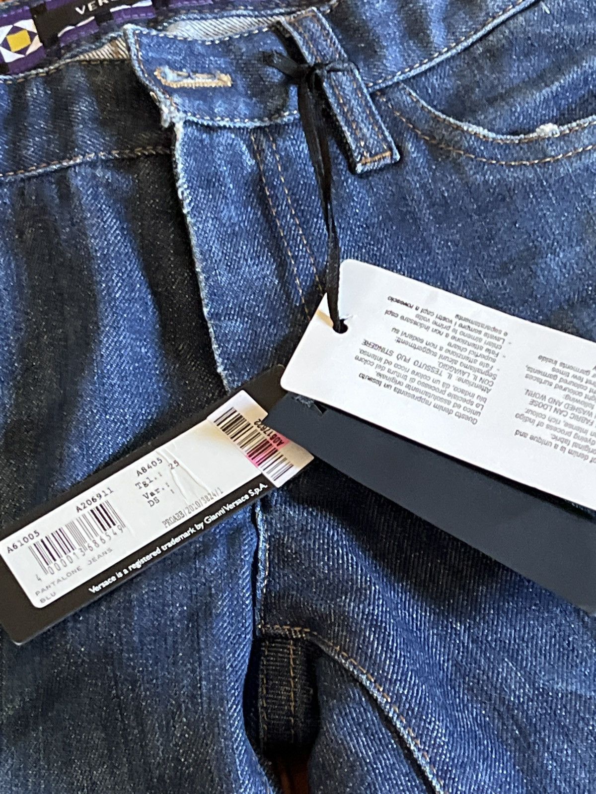 Versace Versace Jeans blue wash distressed bootcut denim Brand New Size 25" / US 0 / IT 36 - 13 Thumbnail