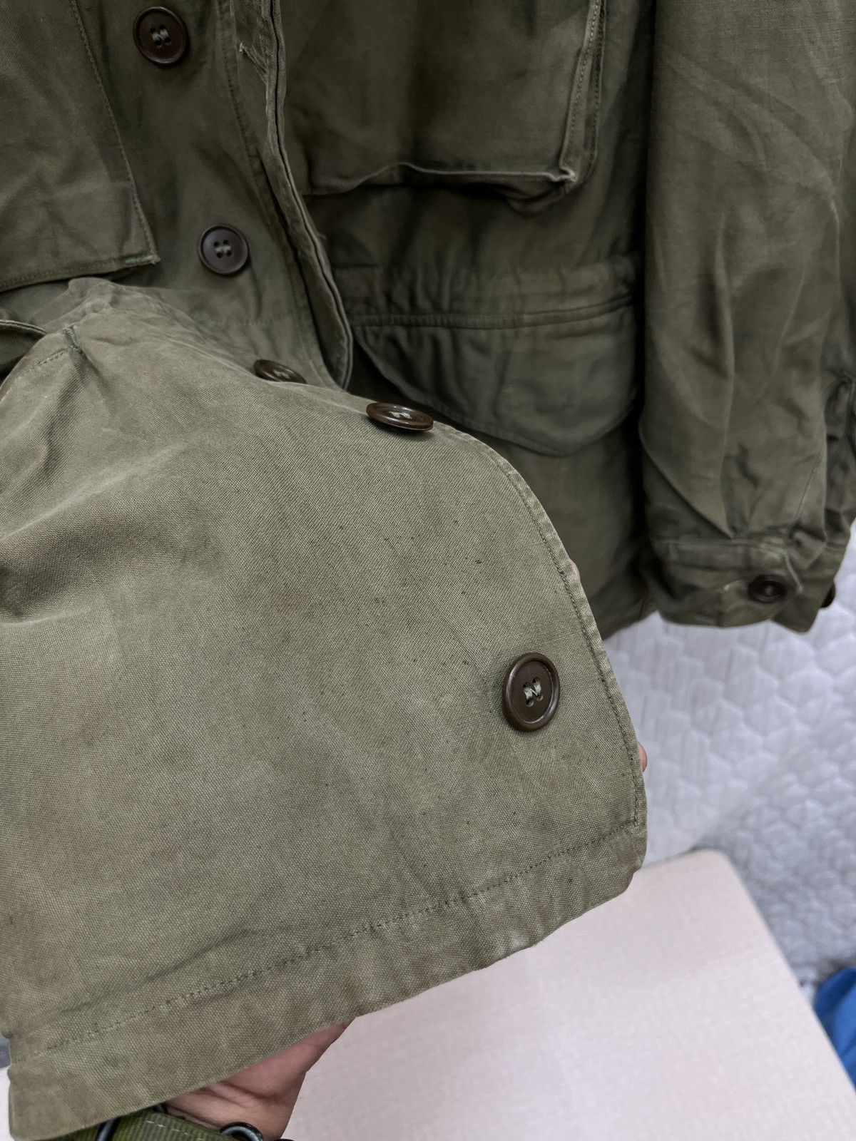Vintage 🔥🔥🔥STEALS VINTAGE US MILITARY M43 FIELD JACKET Size US M / EU 48-50 / 2 - 12 Thumbnail