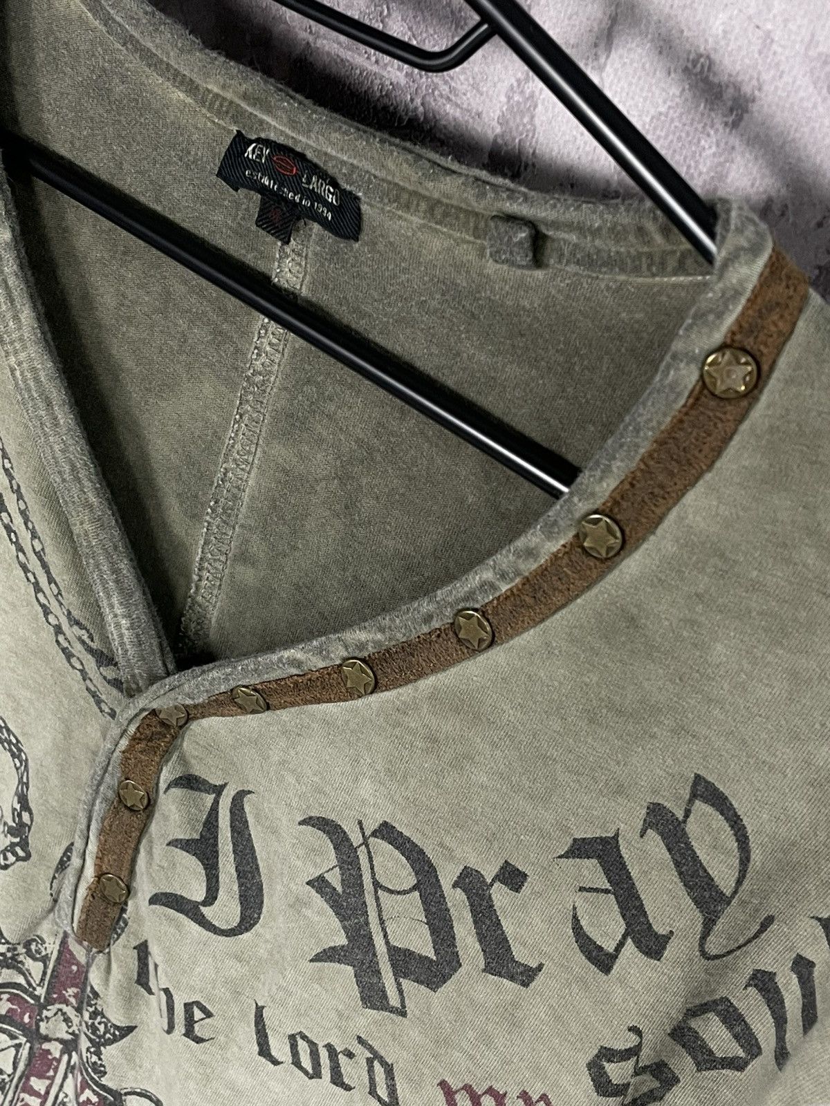 If Six Was Nine × Japanese Brand Vintage Military Vibe Grunge Studded Japanese T shirt Size US XL / EU 56 / 4 - 8 Thumbnail