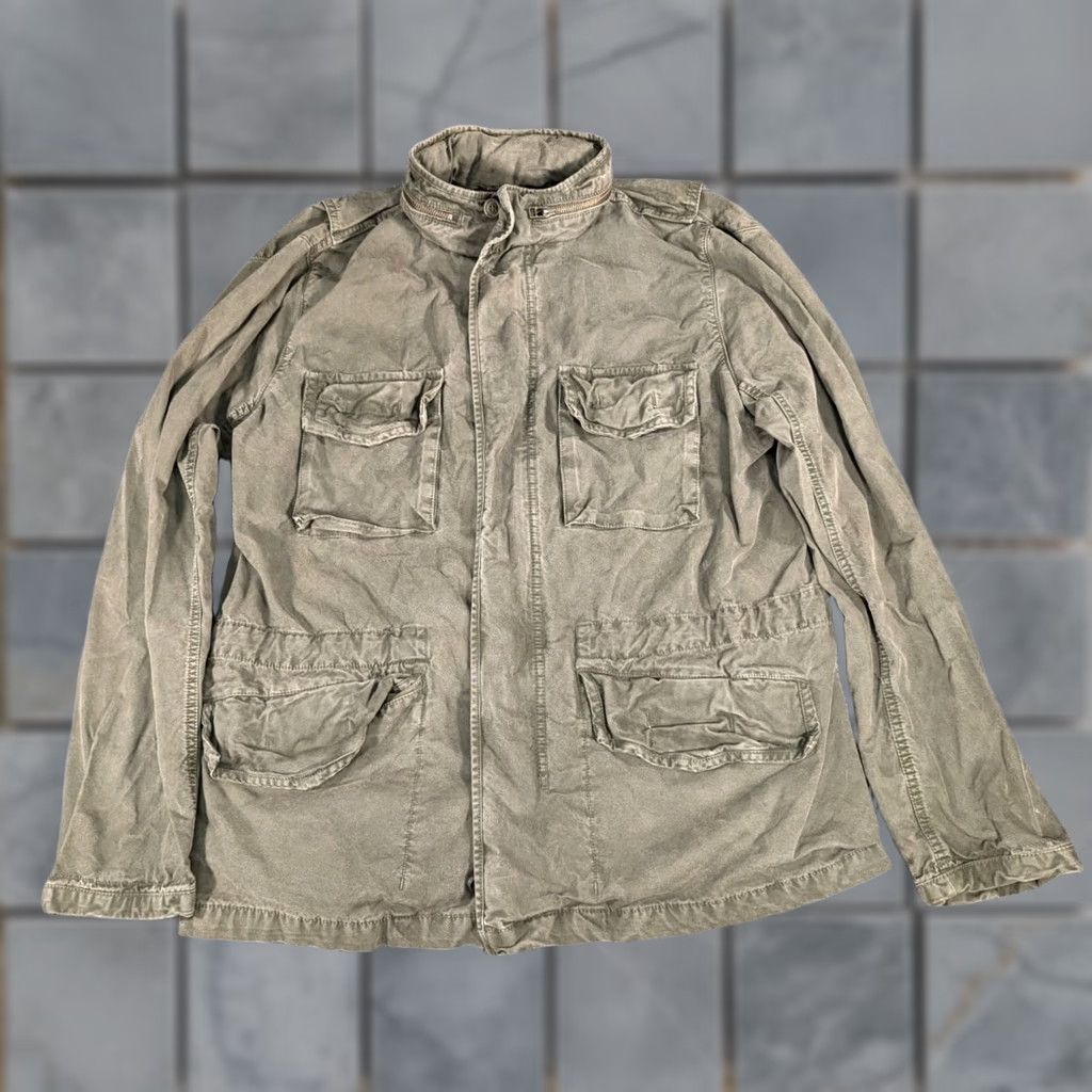 Gap VINTAGE Gap Military Jacket M65 Utility Men’s Size Large Army Zip Up Hood Size US L / EU 52-54 / 3 - 1 Thumbnail