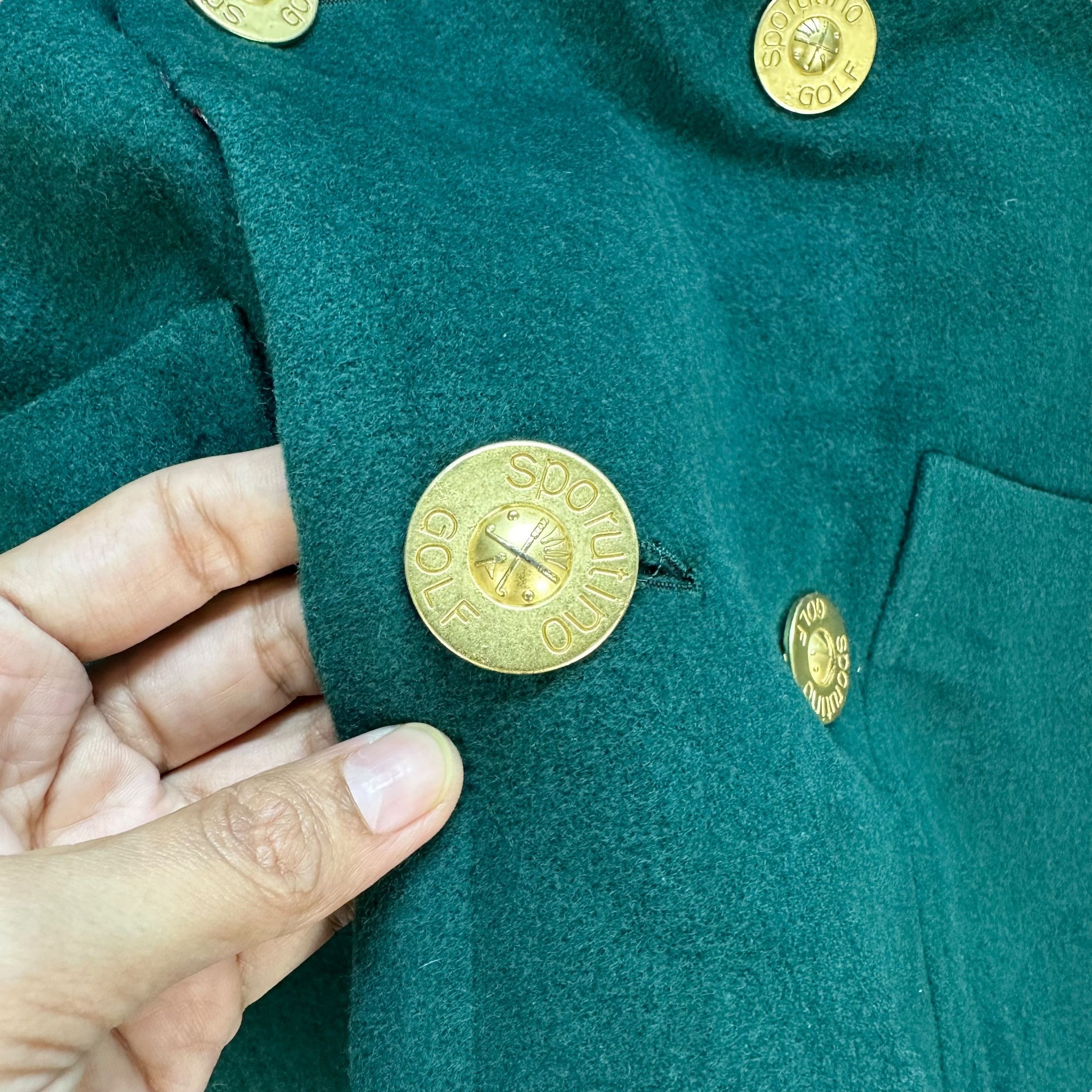 Vintage SPORUTINO GOLF Reversible Double Breasted Coat #A24-0553 Size US M / EU 48-50 / 2 - 11 Thumbnail
