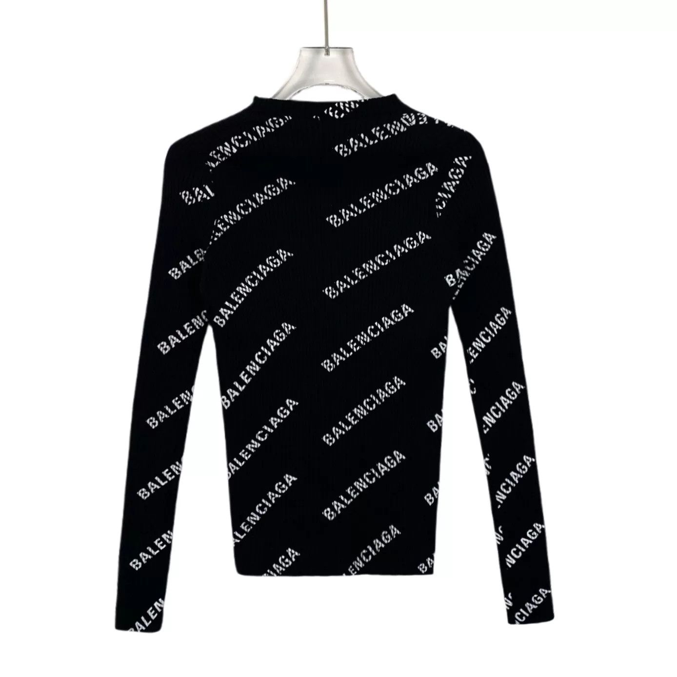 Balenciaga balenciaga black logo knit sweater xs Size US XS / EU 42 / 0 - 2 Thumbnail