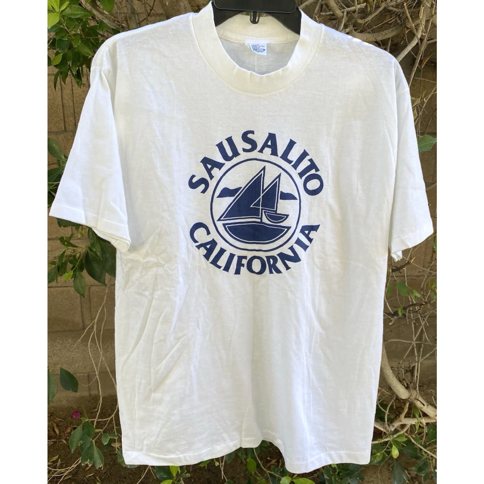 Vintage VINTAGE Belton California T Shirt Sailboat Graphic Tee Shirt L White Men Size US L / EU 52-54 / 3 - 2 Thumbnail
