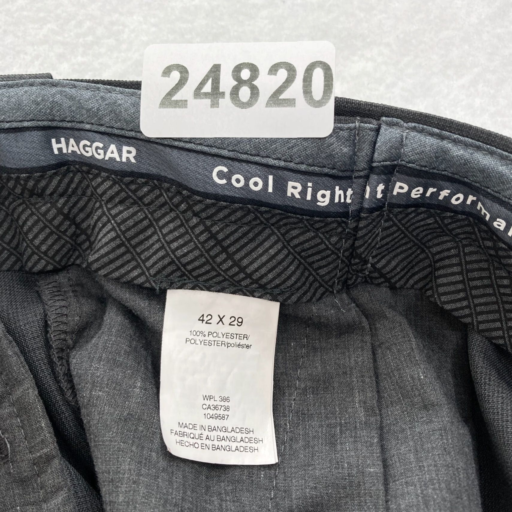 Haggar Haggar Cool Right Dress Pants Women's 42x29 Classic Fit Black Performance Flex Pants Size 28" / US 6 / IT 42 - 4 Thumbnail