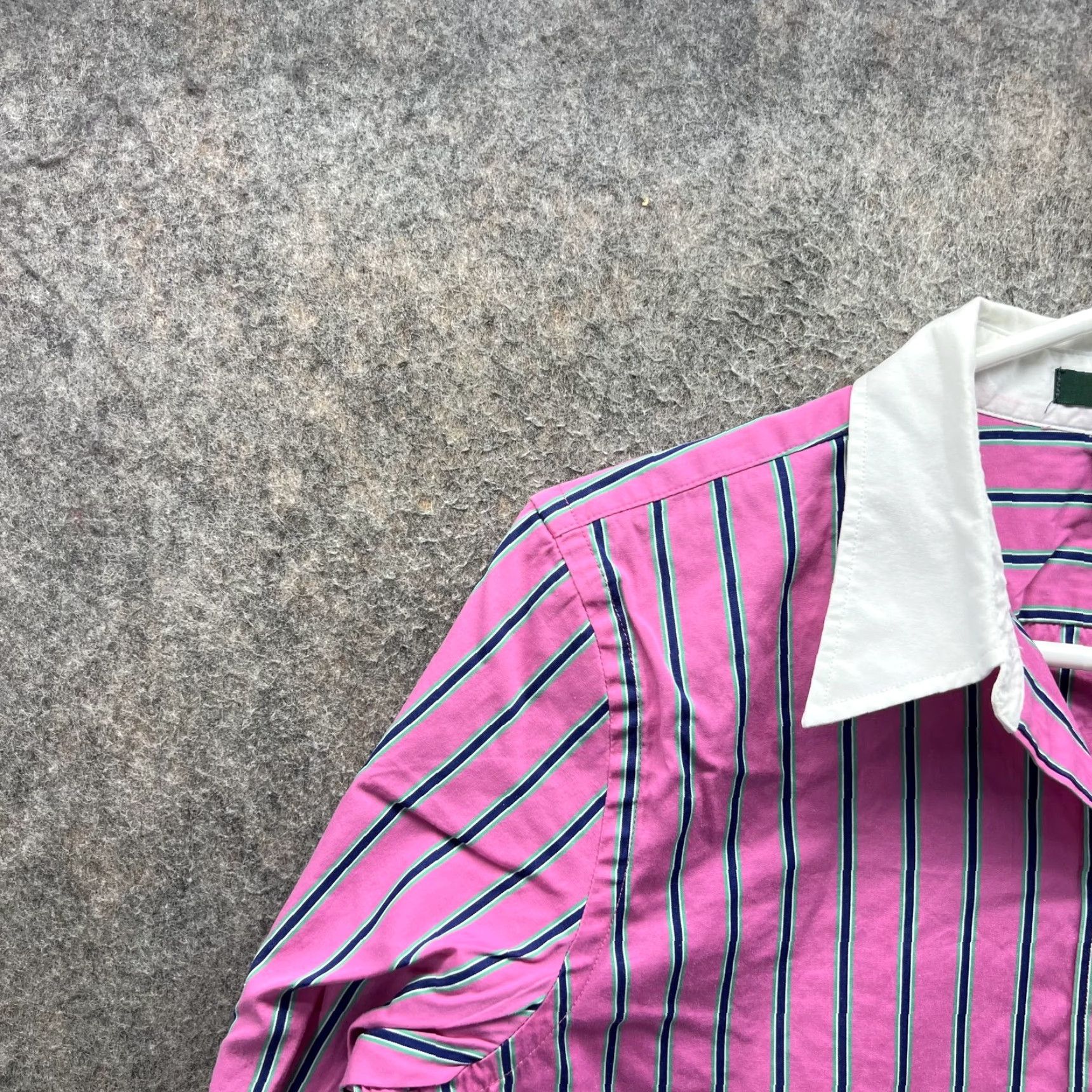 Ralph Lauren Lauren Ralph Lauren Shirt Womens Medium Pink Stripe Button Front 3/4 Sleeve Top Size M / US 6-8 / IT 42-44 - 6 Thumbnail
