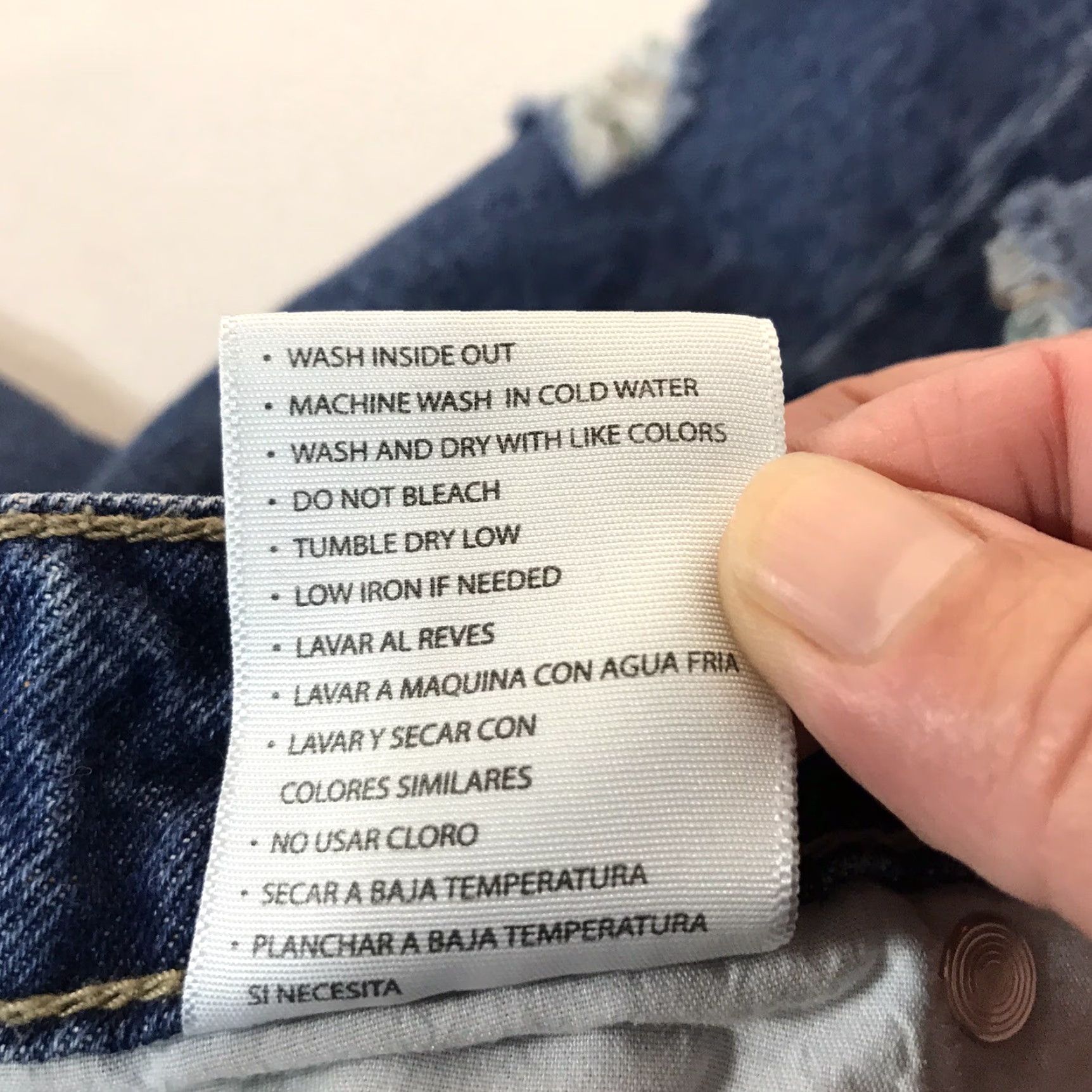 Vintage KAN CAN Distressed Crop Jeans Ankle Women Plus Size 16W Blue Denim Size 38" / US 16 / IT 52 - 6 Thumbnail