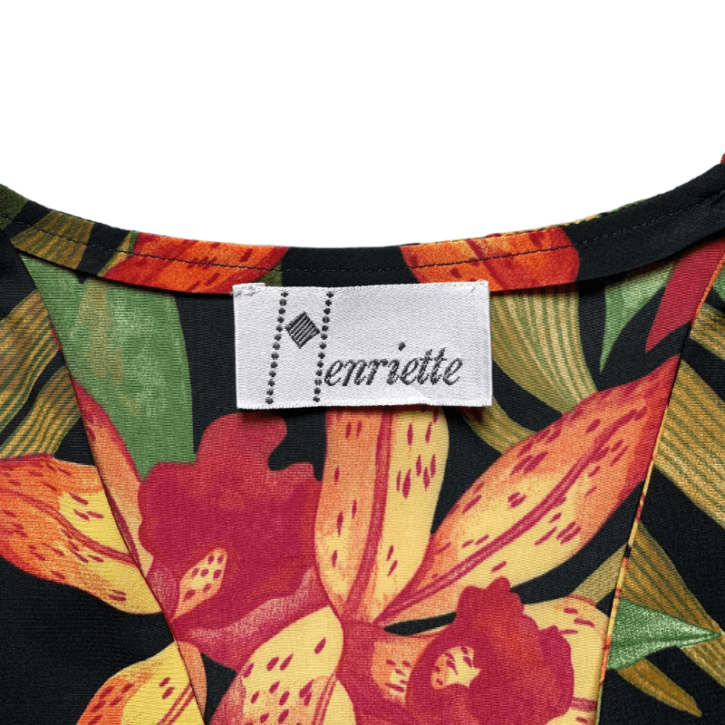 Vintage Vintage shirt with flowers / floral patterns - Henriette Size M / US 6-8 / IT 42-44 - 3 Thumbnail