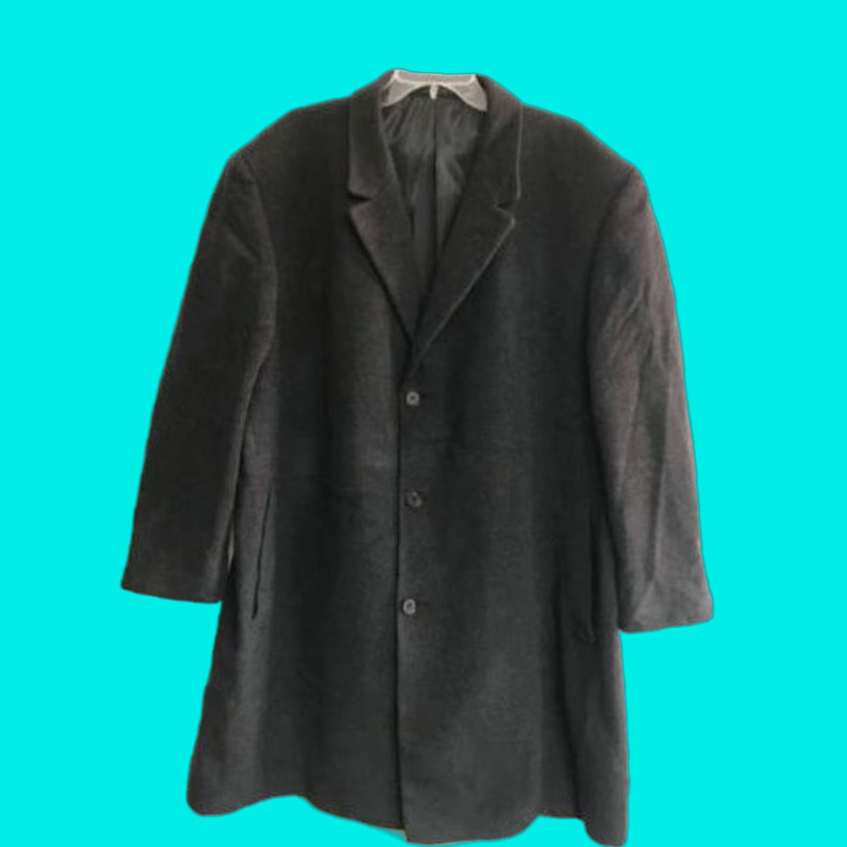 Calvin Klein Calvin Klein Wool Cashmere Overcoat 3 Button Lined 25x42 Pockets Wool Gray 3XL Men Big & Tall Coat Size US XXL / EU 58 / 5 - 1 Thumbnail