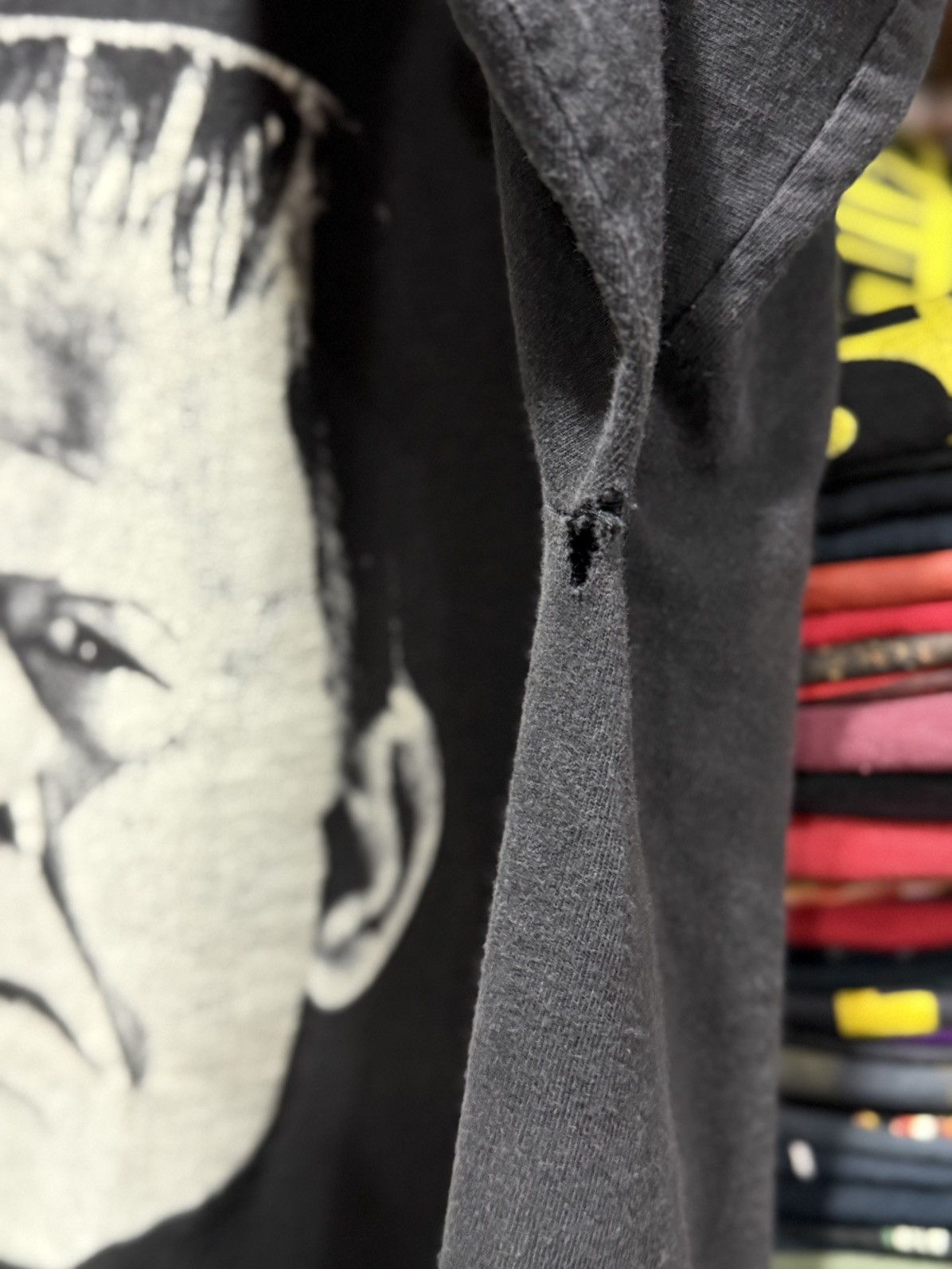 Expert Horror Vintage 90s Frankenstein Big Face Horror Movie Faded Tee Size US M / EU 48-50 / 2 - 8 Thumbnail