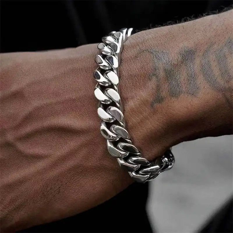 Jewelry 3-11mm Thick Waterproof Chain Bracelet Size ONE SIZE - 1 Thumbnail