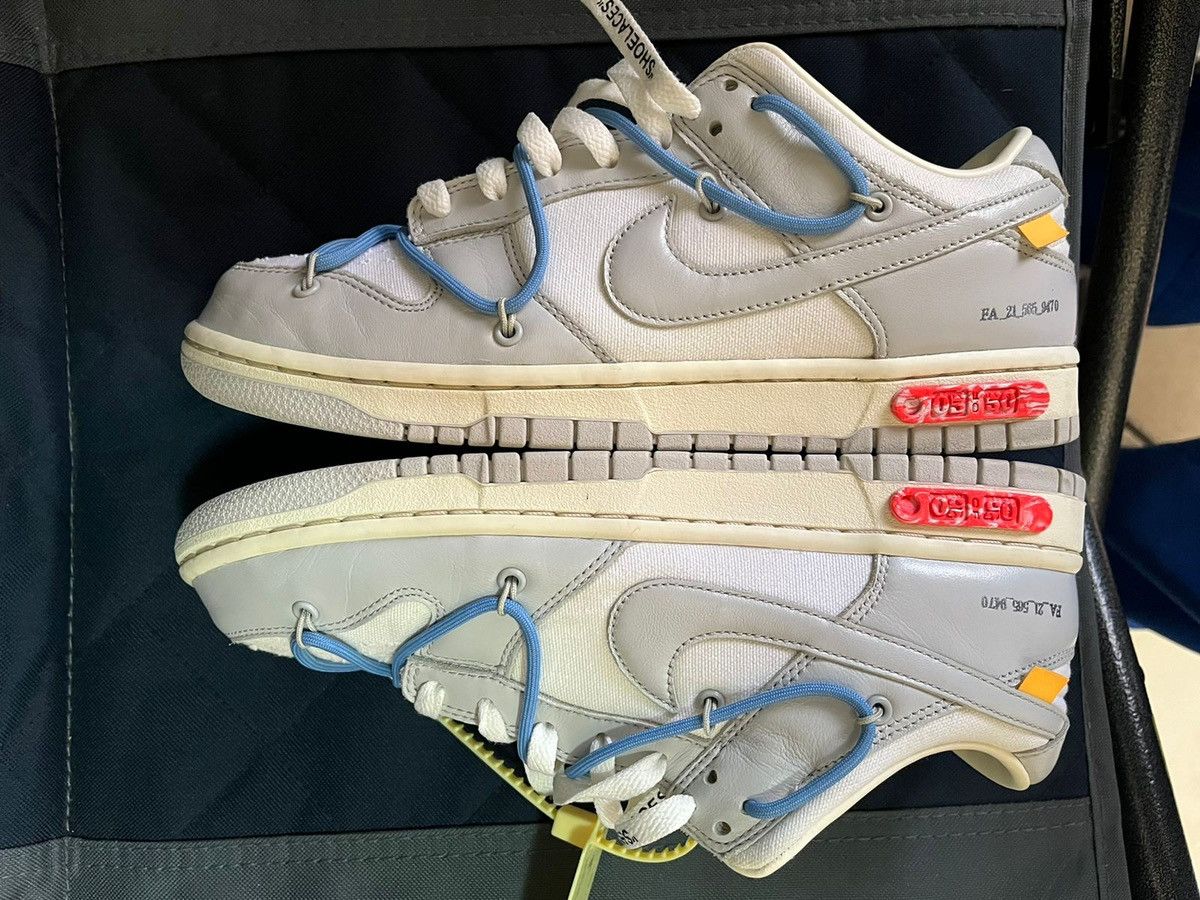 Nike × Off-White × Virgil Abloh Nike Dunk Low Off-White Lot 5 Size US 9 / EU 42 - 3 Thumbnail