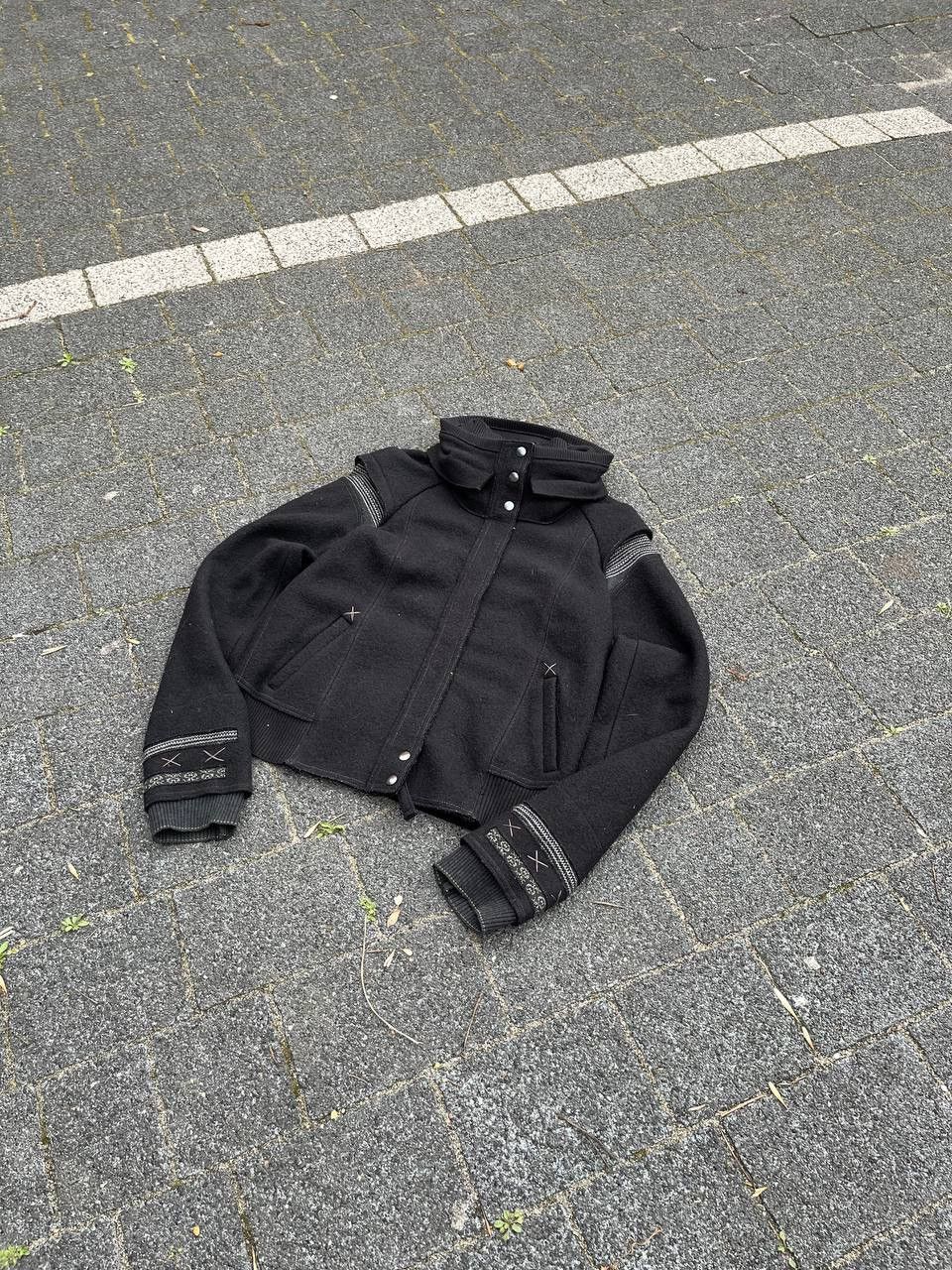 Marithe + Francois Girbaud Vintage rare Marithe Francois Girbaud wool jacket 00s Size M / US 6-8 / IT 42-44 - 8 Thumbnail