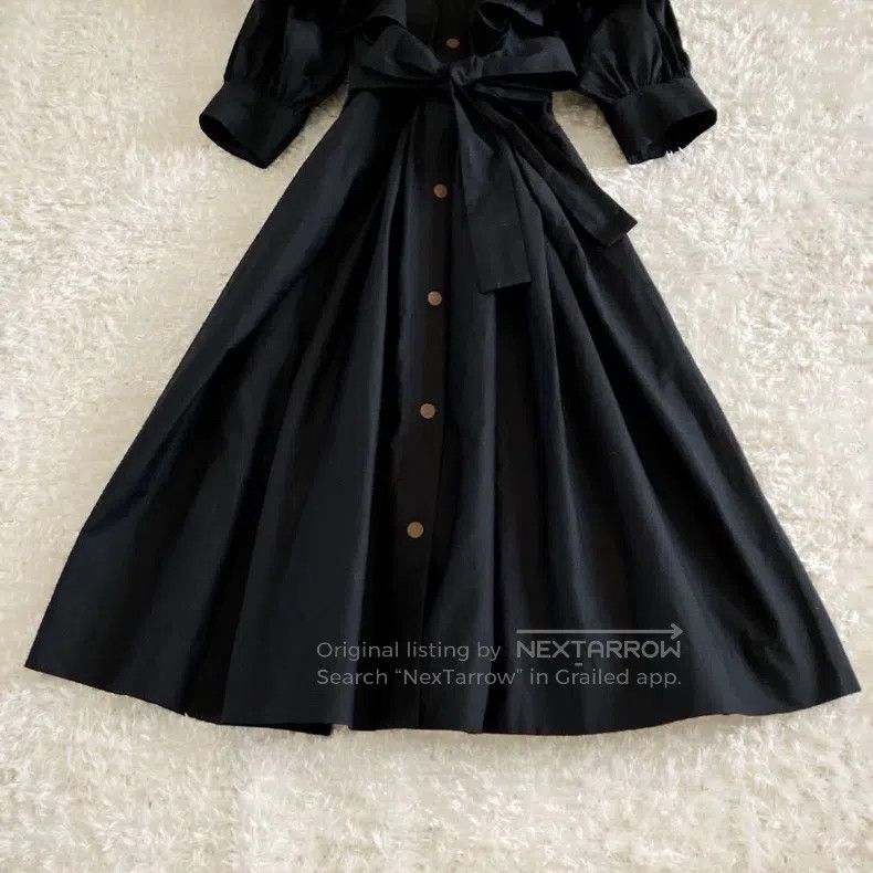Vivienne Westwood Vivienne Westwood Black ruffled blouse dress Size XS / US 0-2 / IT 36-38 - 3 Thumbnail
