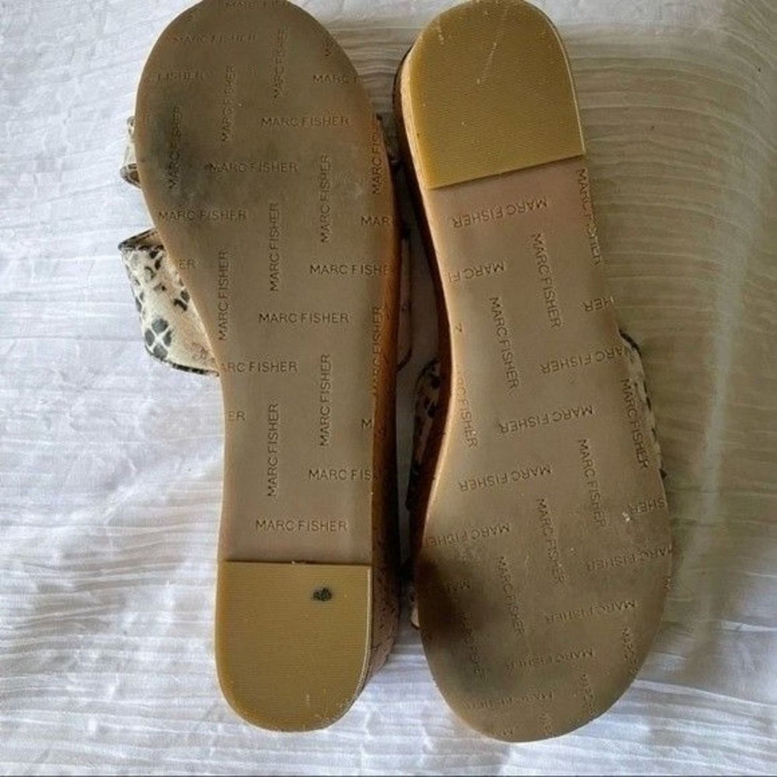 Marc Fisher Marc Fisher Womens Sandal Snakeskin Cork 9.5 Size US 9.5 / IT 39.5 - 5 Thumbnail