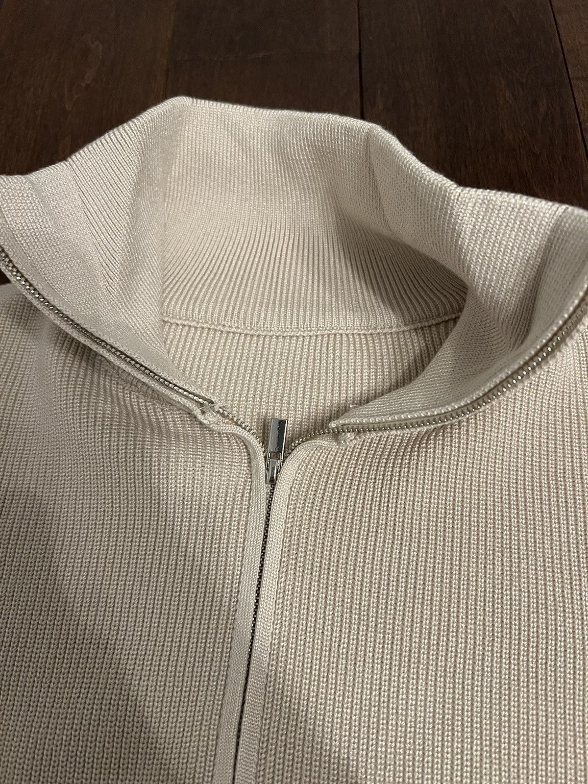 Uniqlo Beige cardigan zip up with pockets Size US S / EU 44-46 / 1 - 5 Thumbnail