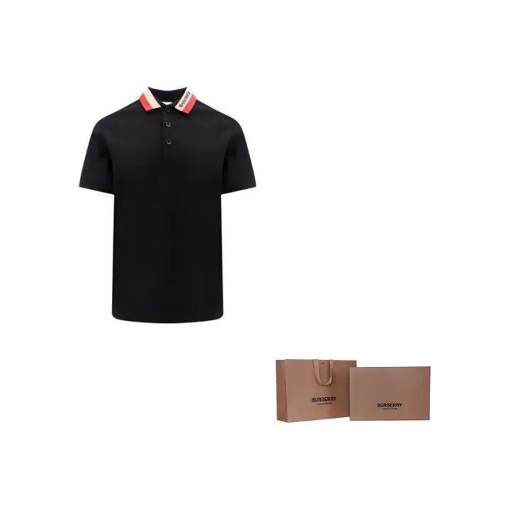 Burberry Burberry Burberry Logo Embroidered Short Sleeve Polo Shirt Size US XL / EU 56 / 4 - 2 Thumbnail