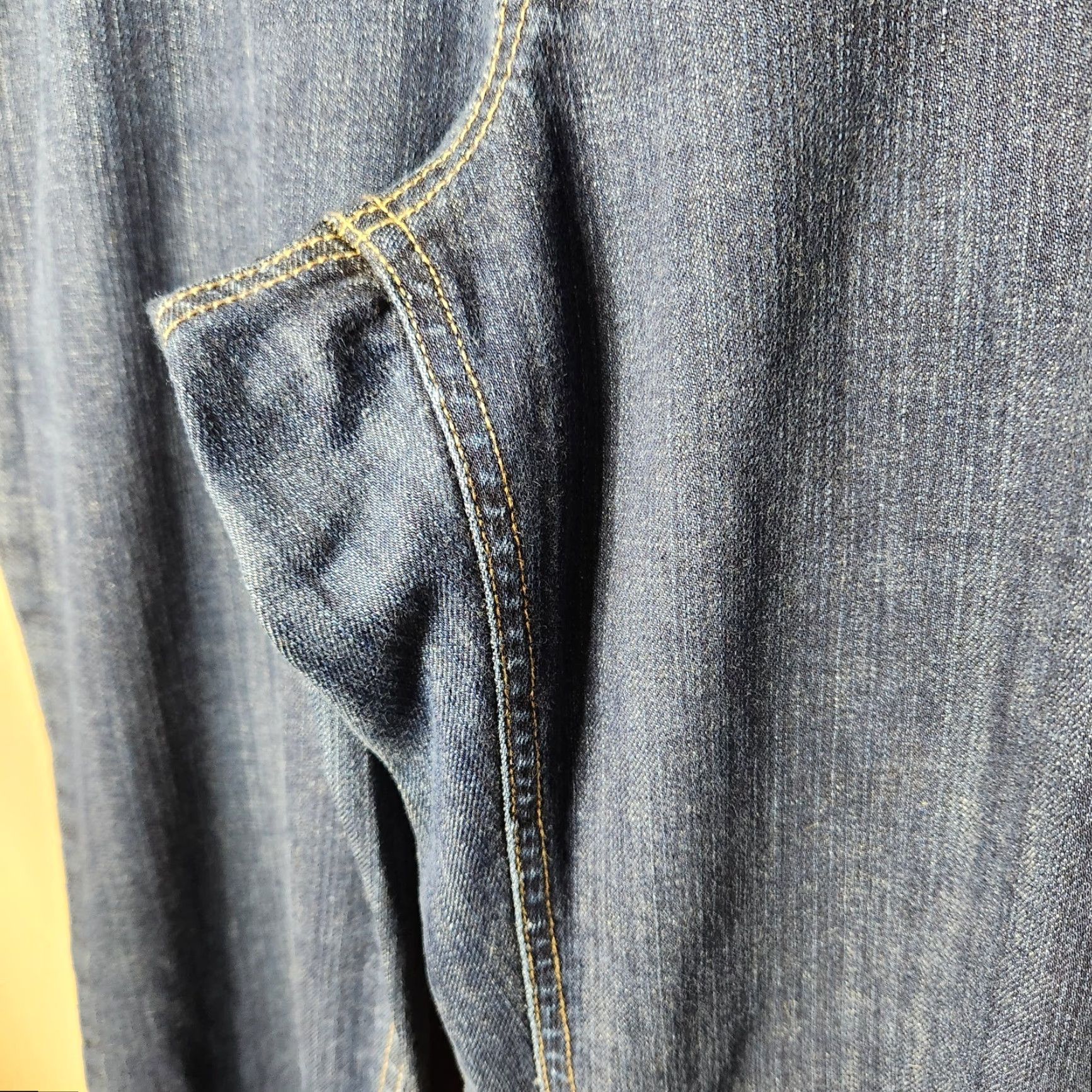 Lands' End Lands' End Jeans Bootcut Dark Wash Mid Rise 14 Women's Regular Blue Cotton Blend Denim Pants 31.5" Inseam Size 36" / US 14 / IT 50 - 5 Thumbnail