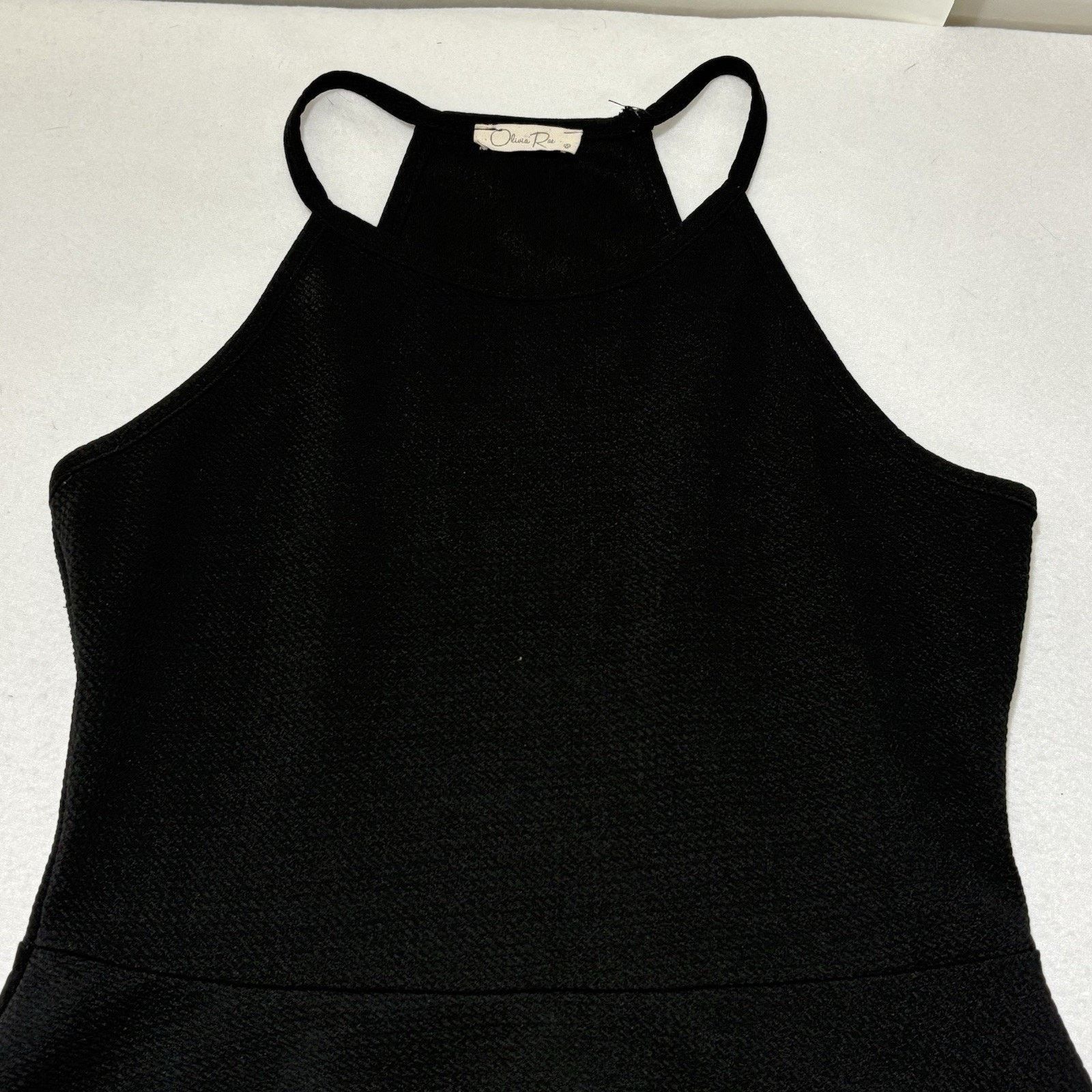 Other Olivia Rae Medium Cocktail Mini Dress Halter Neck Black Size M / US 6-8 / IT 42-44 - 2 Thumbnail
