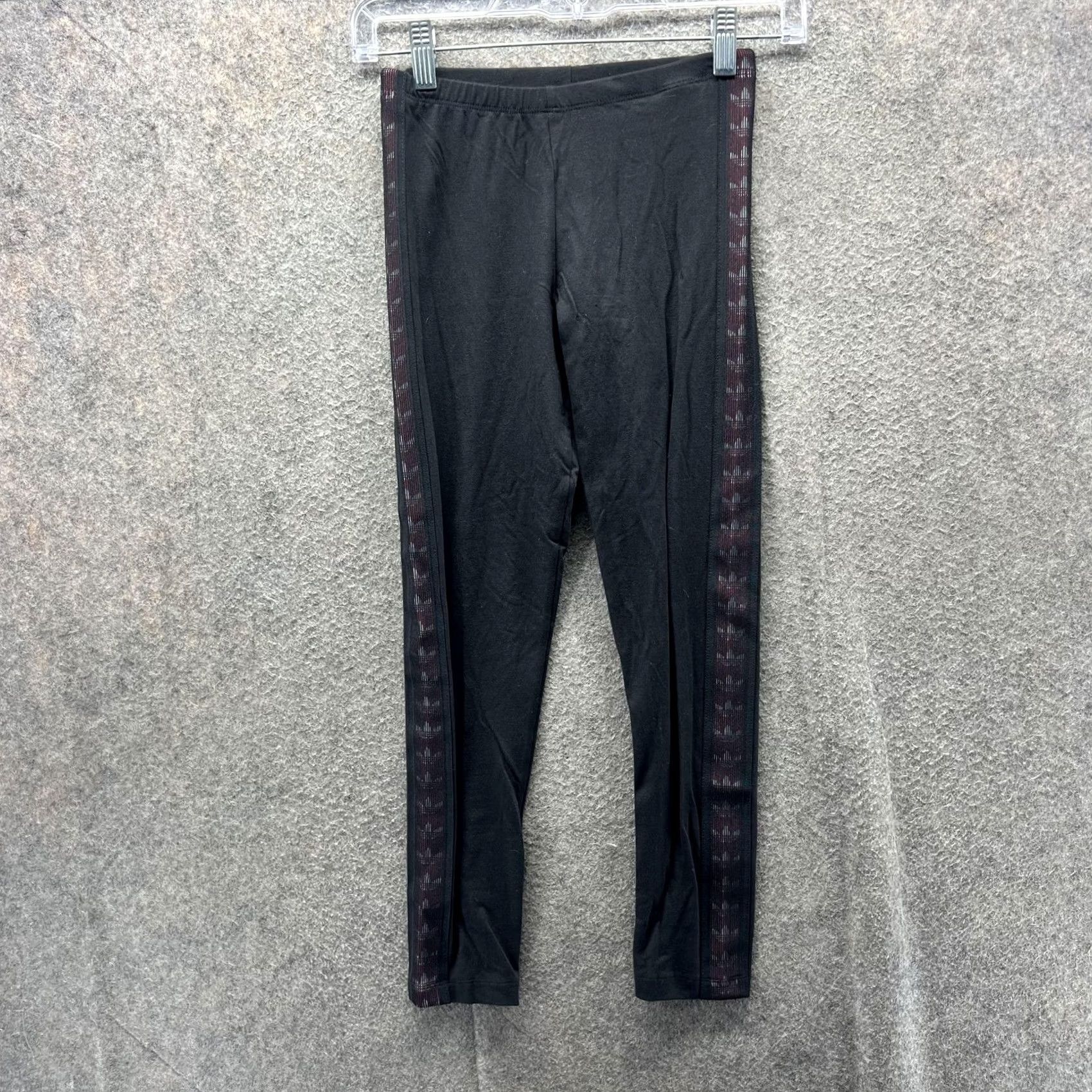 Adidas Adidas Leggings Womens Small Black Trefoil Side Stripe Originals Pants Size 28" / US 6 / IT 42 - 2 Thumbnail