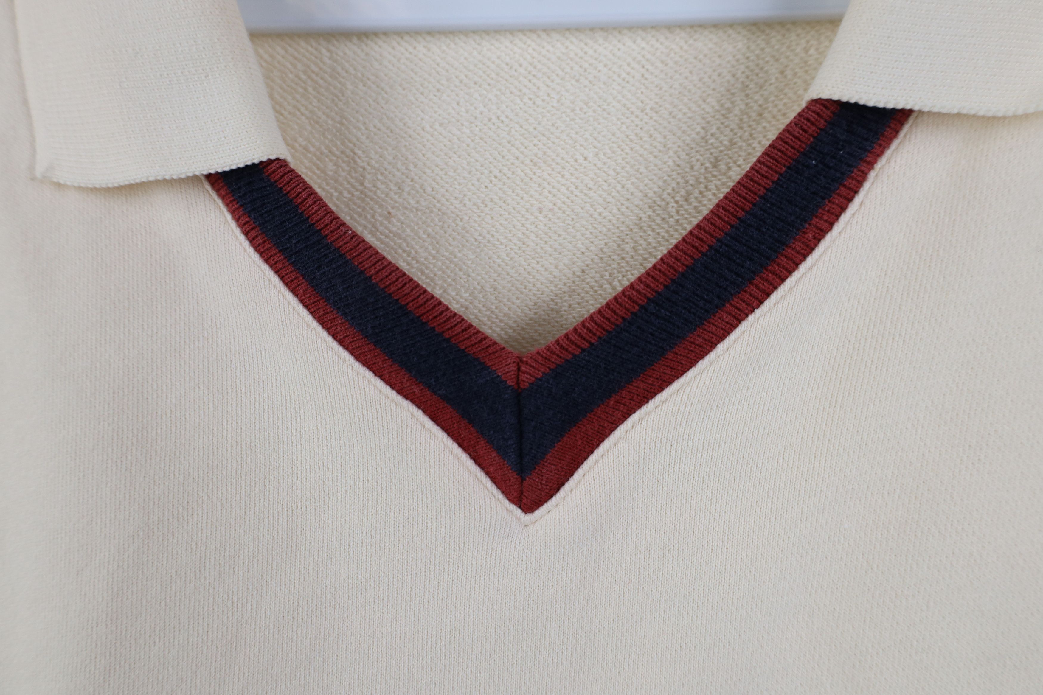 Nautica Vintage 90s Nautica Striped Collared Pullover Sweatshirt Size US L / EU 52-54 / 3 - 5 Thumbnail