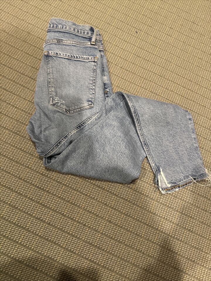 Agolde Agolde distressed high rise jeans light wash Size 26" / US 2 / IT 38 - 4 Thumbnail